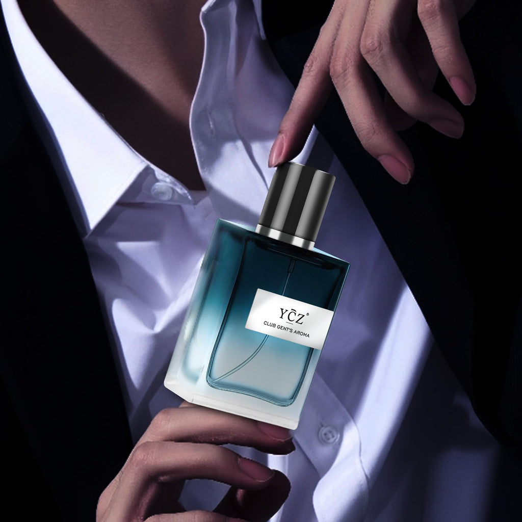 Ycz Charm Unfolds Marine Perfume for Men, 1.7 oz. Long Lasting Eau De Parfum Cologne For Men, Oriental Woody Fragrance - Ideal Special Occasions, Making it the Ideal gentlemen’s Gift