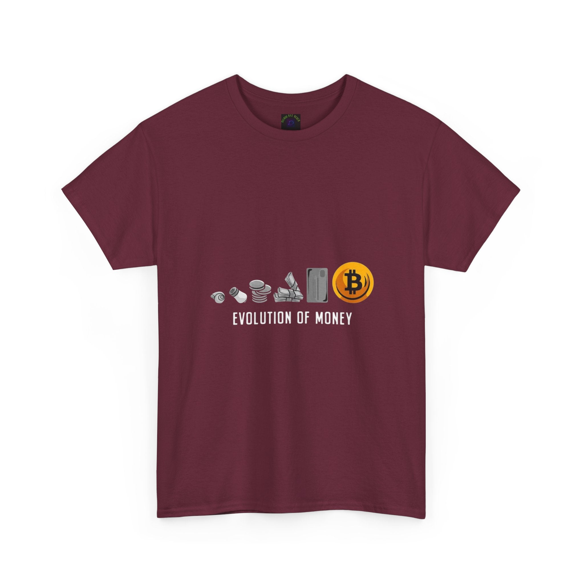 Bitcoin Evolution Tee — Cryptocurrency Mining Progress Graphic T‑Shirt