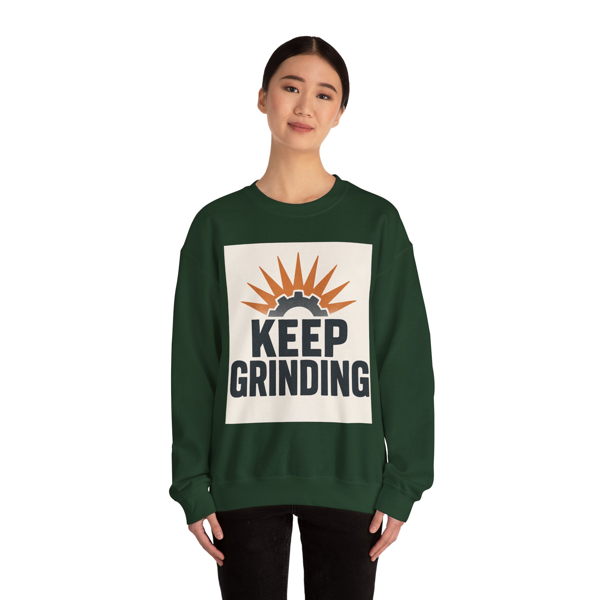Keep Grinding Sweatshirt — Motivational Crewneck for Hustle & Gym Enthusiasts