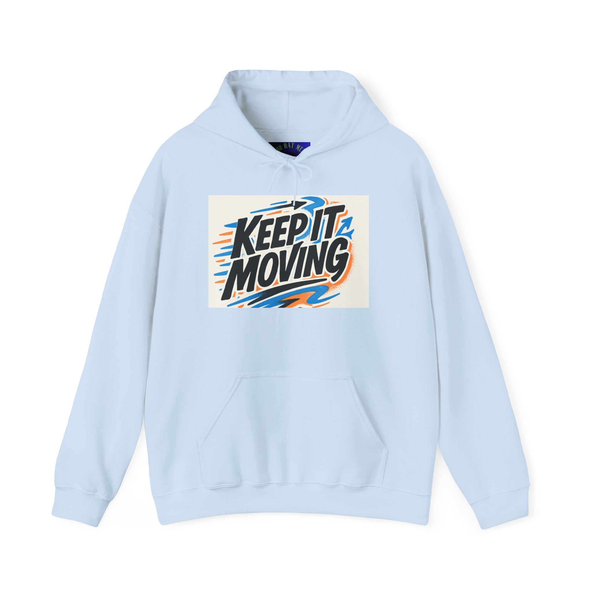Keep It Moving Hoodie — Retro Motivational Pullover
