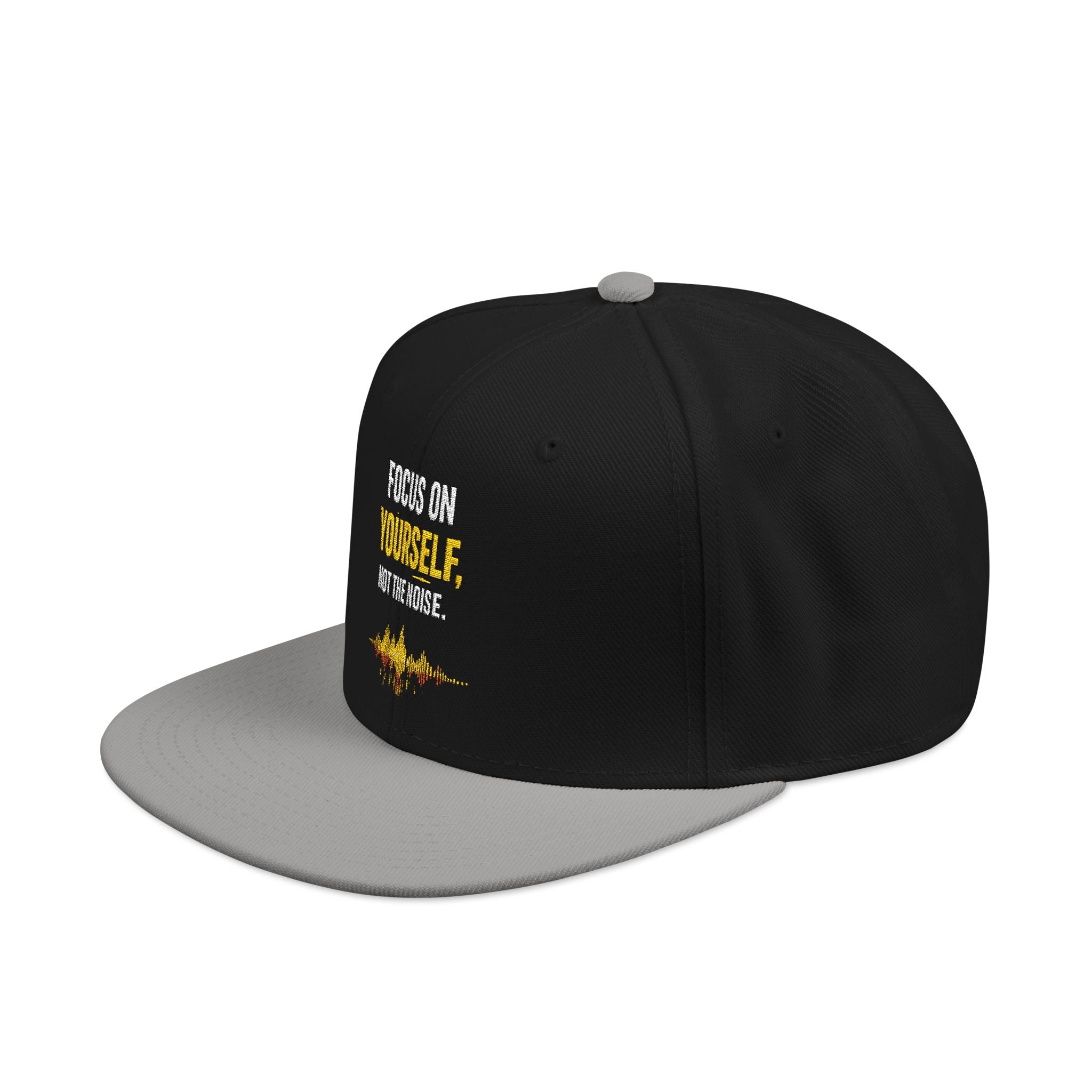 Embroidered Motivational Snapback Hat - 'Focus on Progress' Streetwear Cap