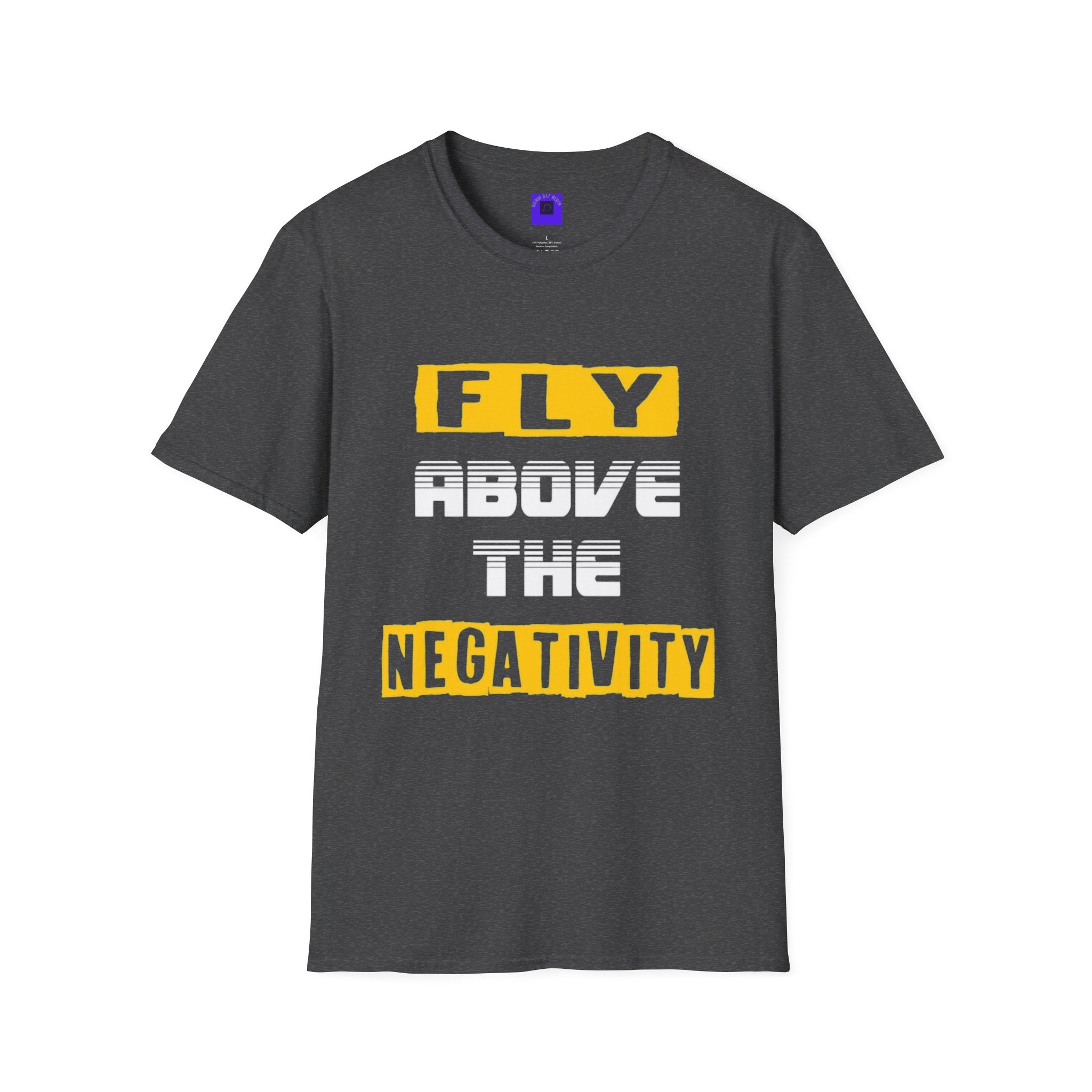 Fly Negativity T-Shirt — Positive Vibes Graphic Tee