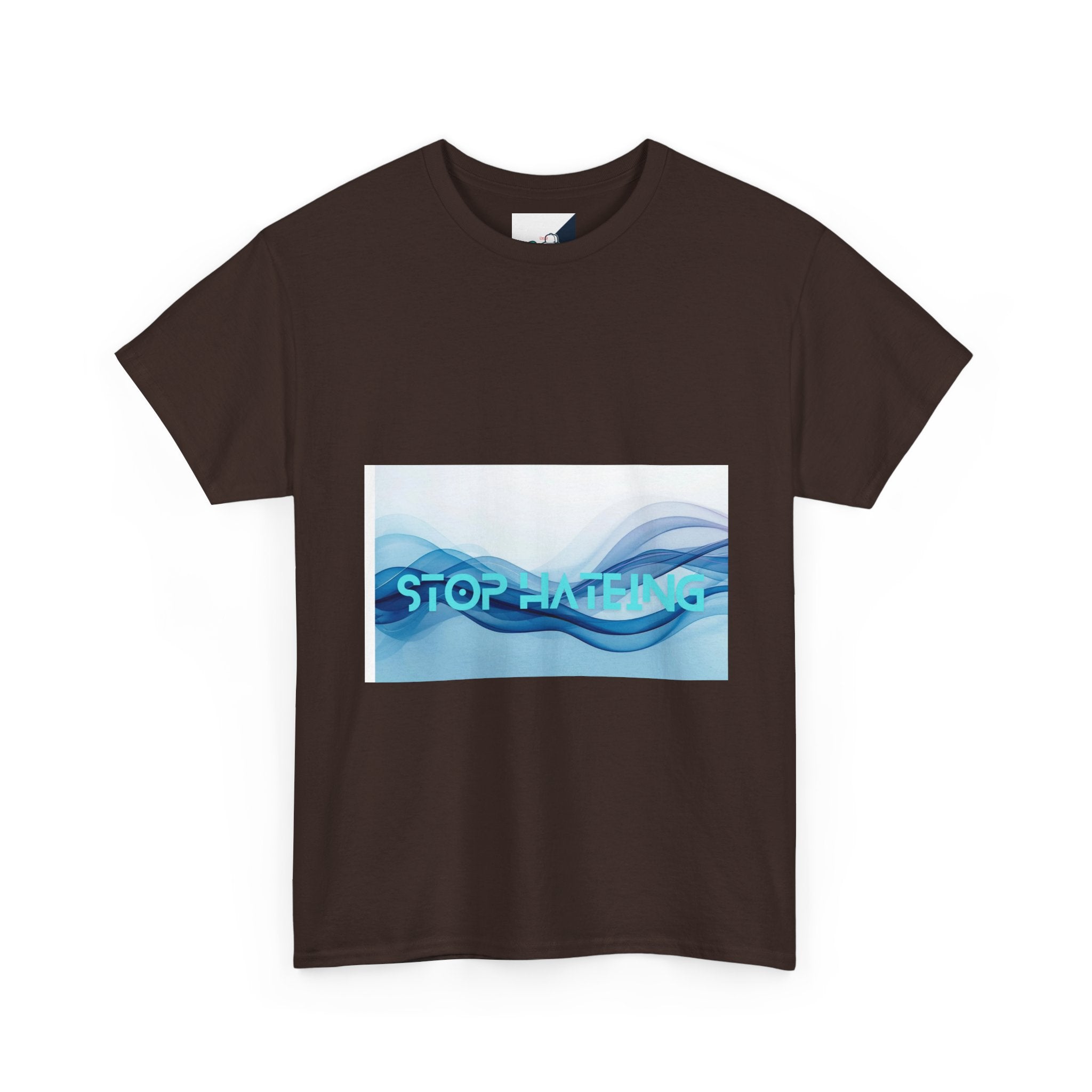 Unisex Heavy Cotton Tee with 'STOP HATING' Design, Casual Wear, Empowering Message, Gift for Activists, Comfortable Everyday Tee