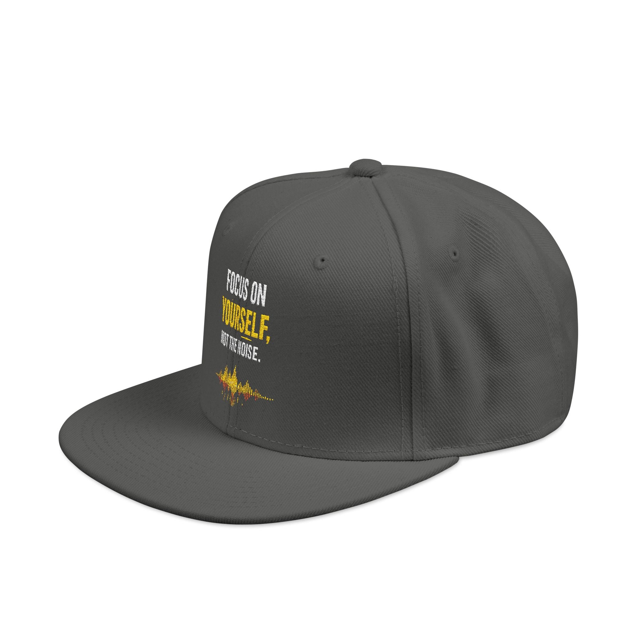 Embroidered Motivational Snapback Hat - 'Focus on Progress' Streetwear Cap