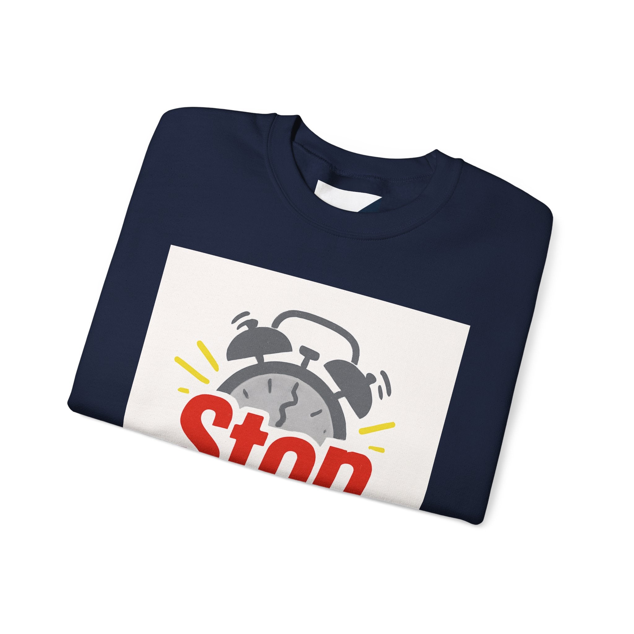 Motivational Crewneck Sweatshirt: Stop Procrastinating, Cozy Gift for Students, Casual Wear, Quarantine Comfort, Relaxed Fit