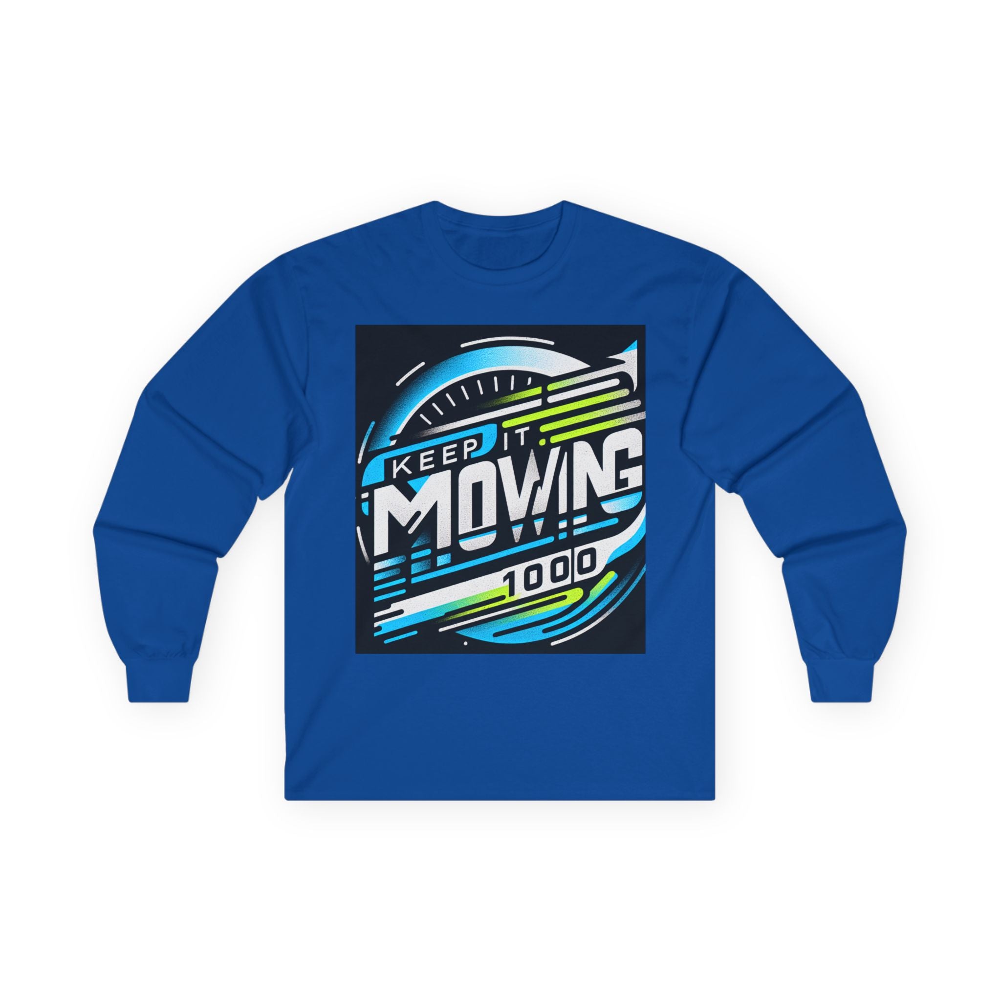 Motivational Long Sleeve Tee for Active Living, Unisex Cotton Shirt, Perfect Gift for Fitness Enthusiasts, Keep It Moving Apparel, [...]