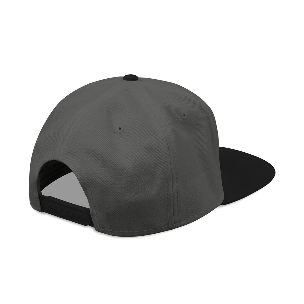 Embroidered ‘Boss Up’ Snapback Hat — Gray/Black Streetwear Cap