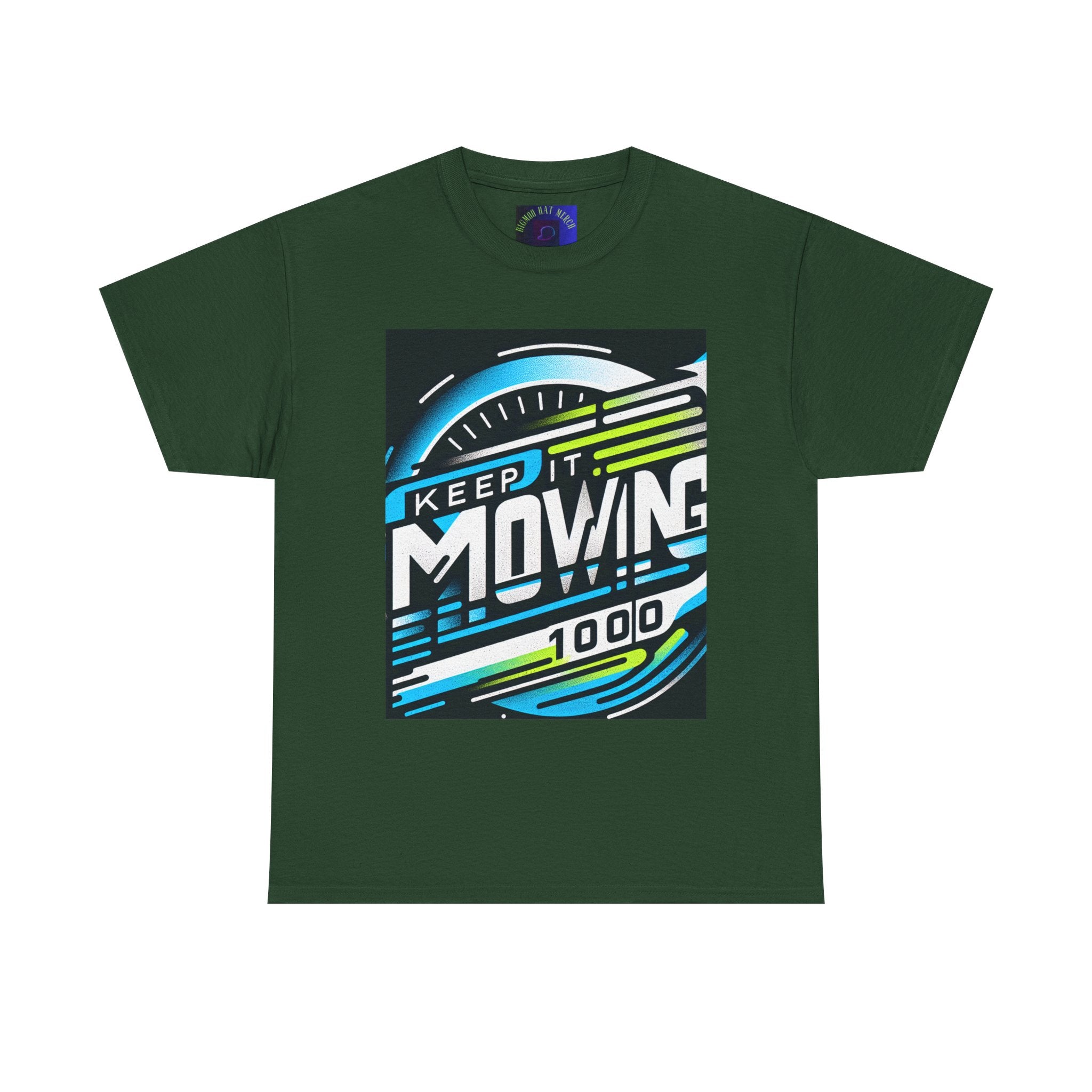Keep It Moving Unisex Heavy Cotton Tee | Motivational Graphic Shirt for Fitness Lovers, Casual Wear, Gift Idea, Workout Apparel, Team Spirit