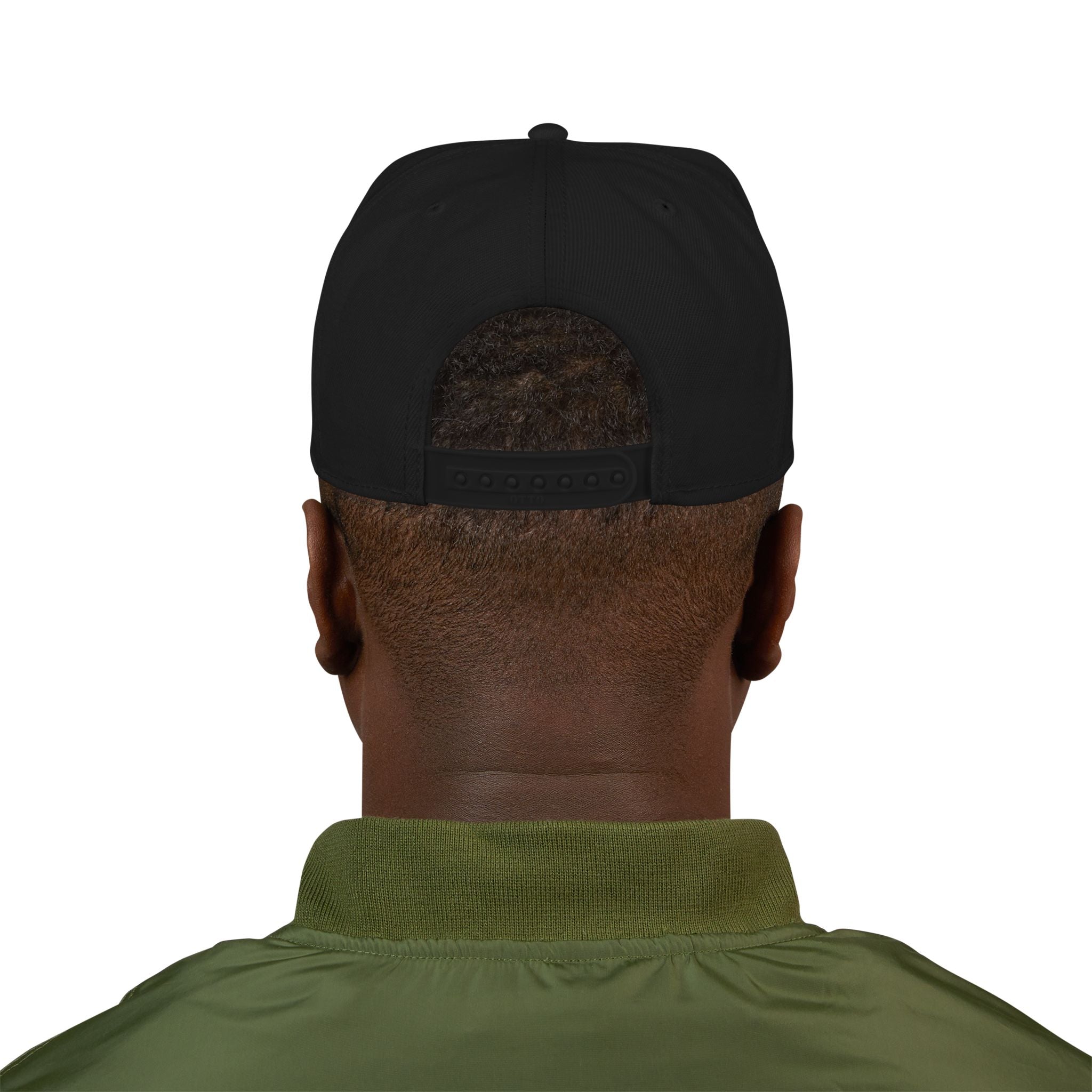 Embroidered ‘Boss Up’ Snapback Hat — Gray/Black Streetwear Cap