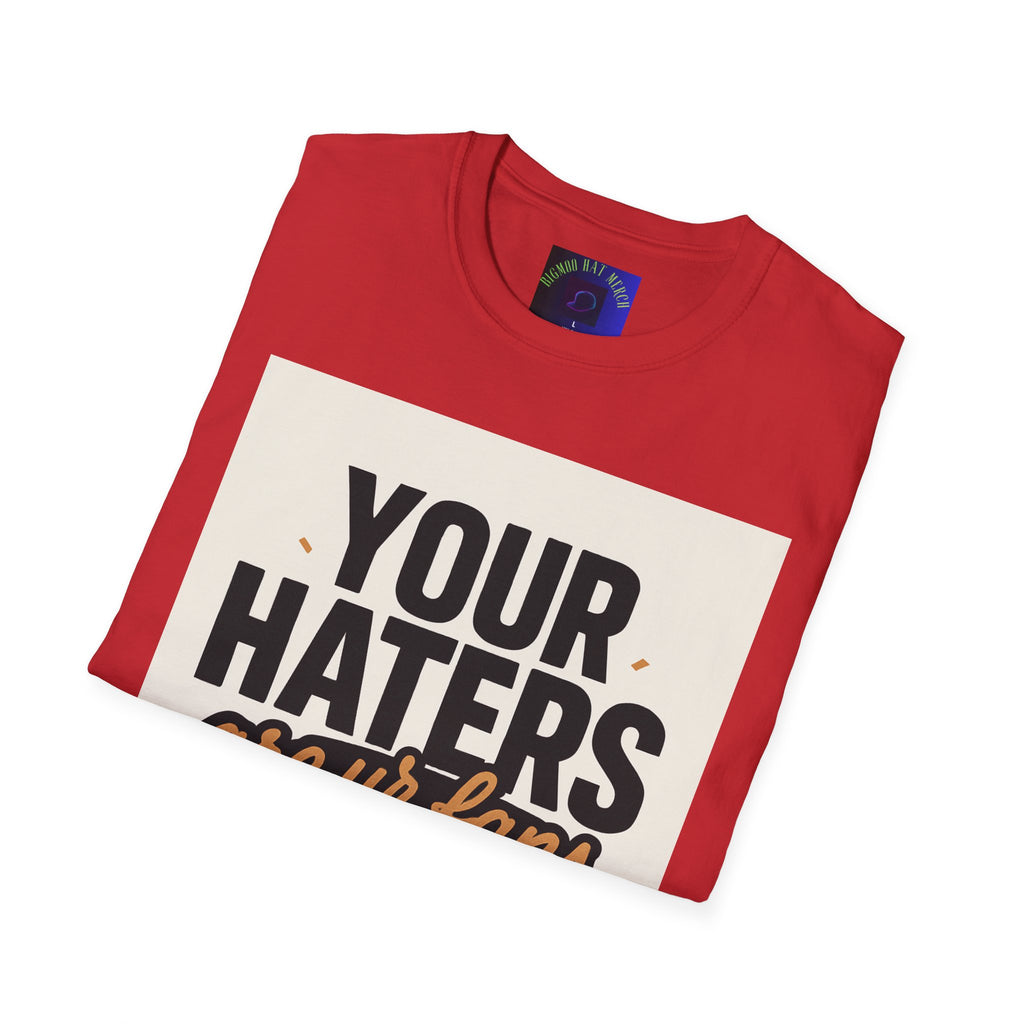T-Shirt — "Your Haters Are Ur Fans" Retro Crowd Graphic Tee