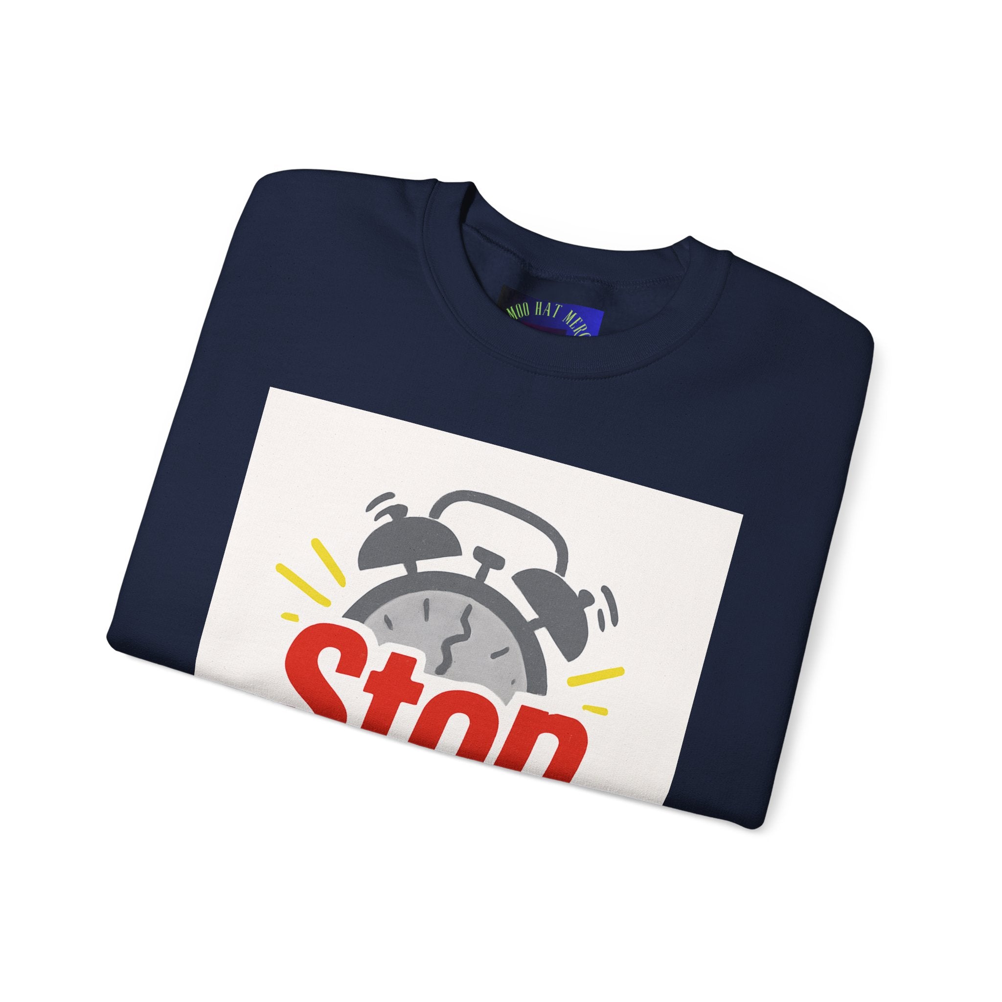 Motivational Crewneck Sweatshirt: Stop Procrastinating, Cozy Gift for Students, Casual Wear, Quarantine Comfort, Relaxed Fit