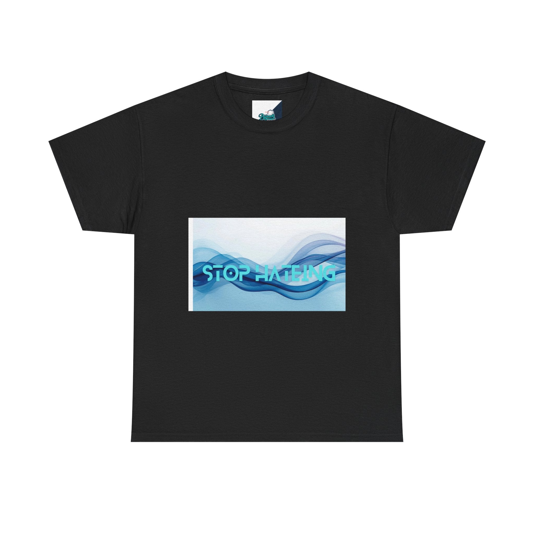 Unisex Heavy Cotton Tee with 'STOP HATING' Design, Casual Wear, Empowering Message, Gift for Activists, Comfortable Everyday Tee