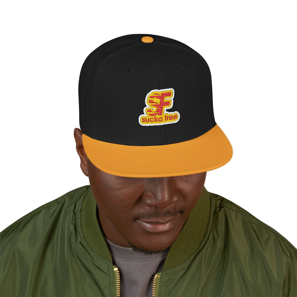Embroidered Floral Letter 'E' Snapback Hat — Floral Initial Cap