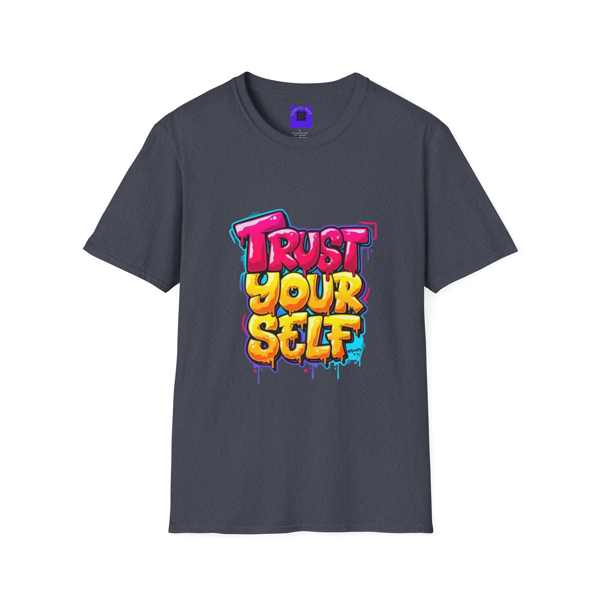 Trust Yourself Graffiti T-Shirt — Colorful Motivational Tee