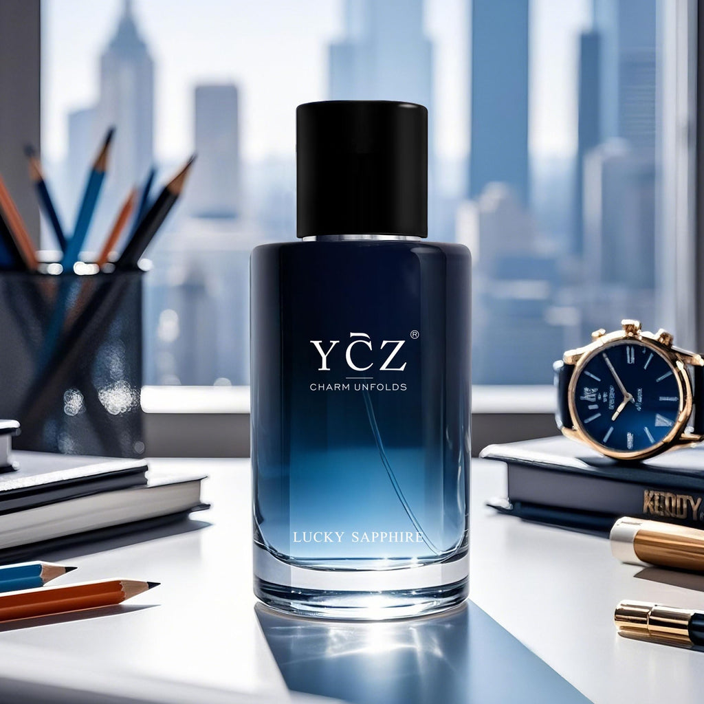 Ycz Charm Unfolds Marine Perfume for Men, 1.7 oz. Long Lasting Eau De Parfum Cologne For Men, Oriental Woody Fragrance - Ideal Special Occasions, Making it the Ideal gentlemen’s Gift
