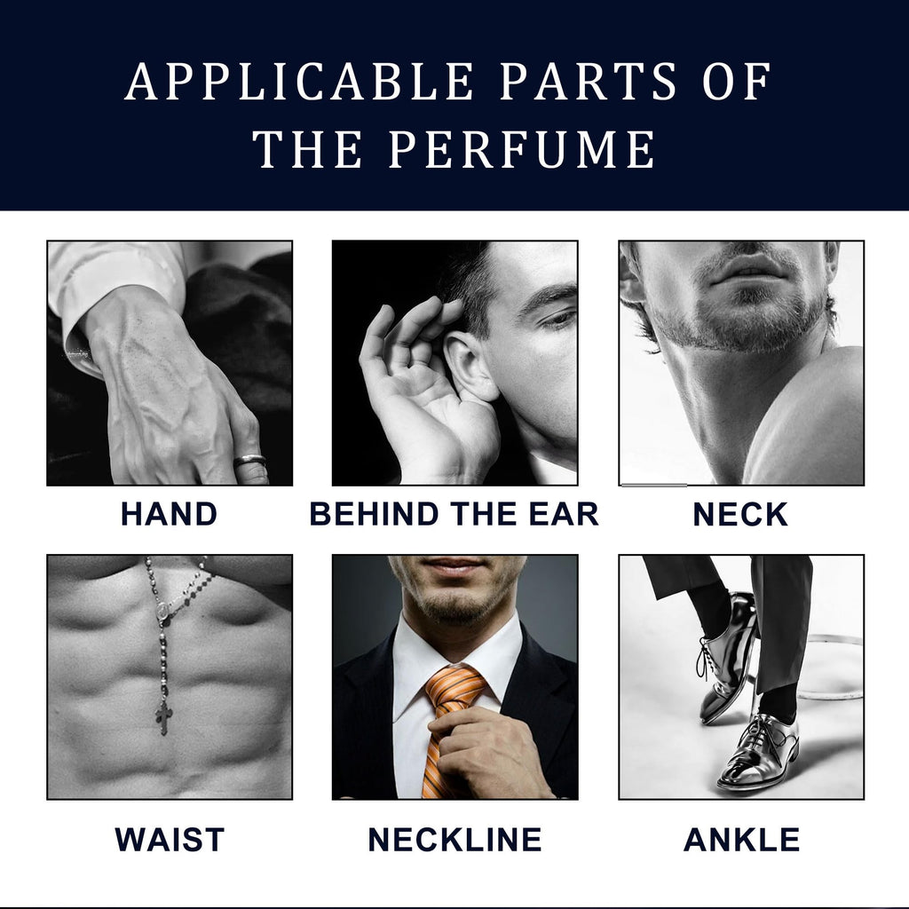 Ycz Charm Unfolds Marine Perfume for Men, 1.7 oz. Long Lasting Eau De Parfum Cologne For Men, Oriental Woody Fragrance - Ideal Special Occasions, Making it the Ideal gentlemen’s Gift