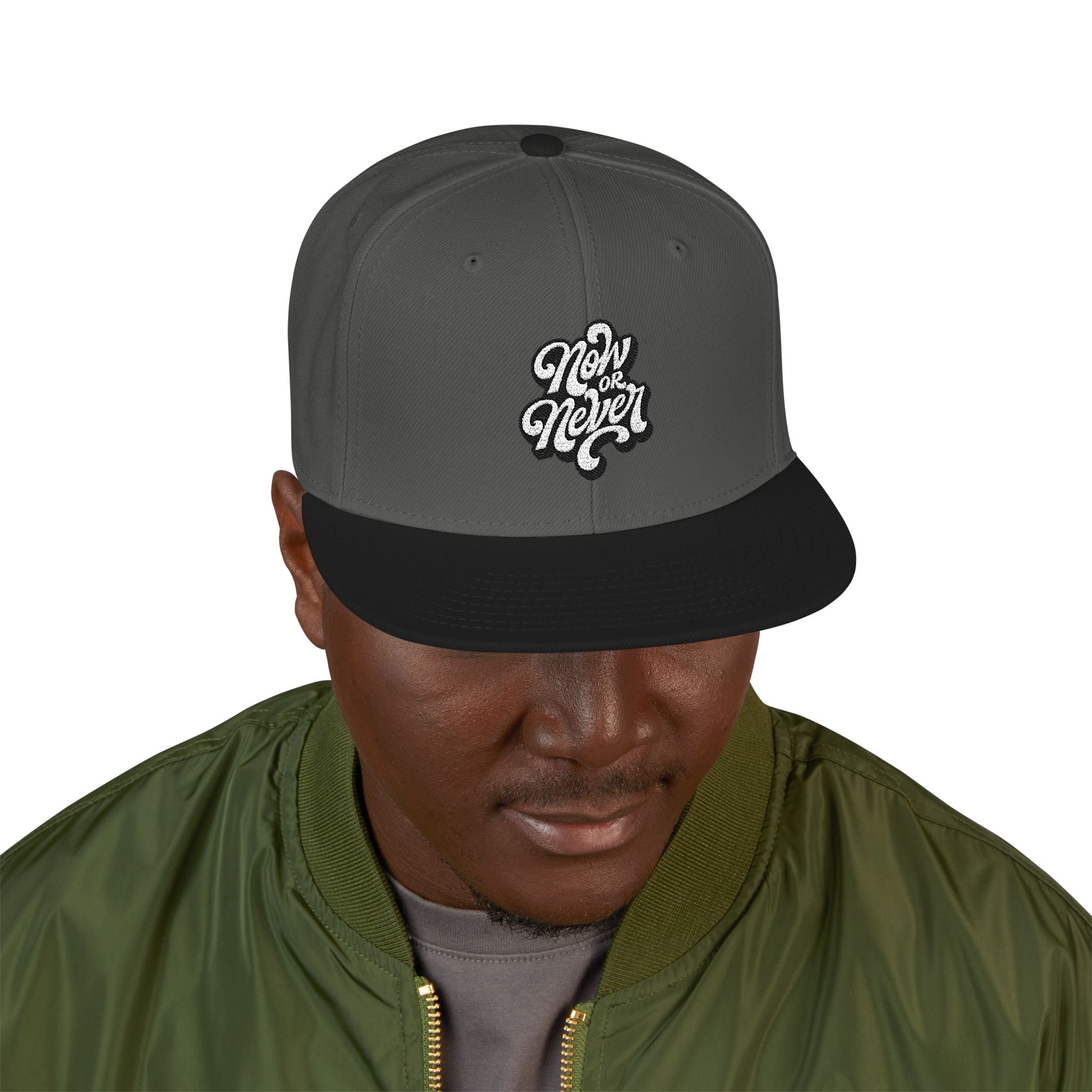 Embroidered Paw Print Snapback Hat — Streetwear Baseball Cap