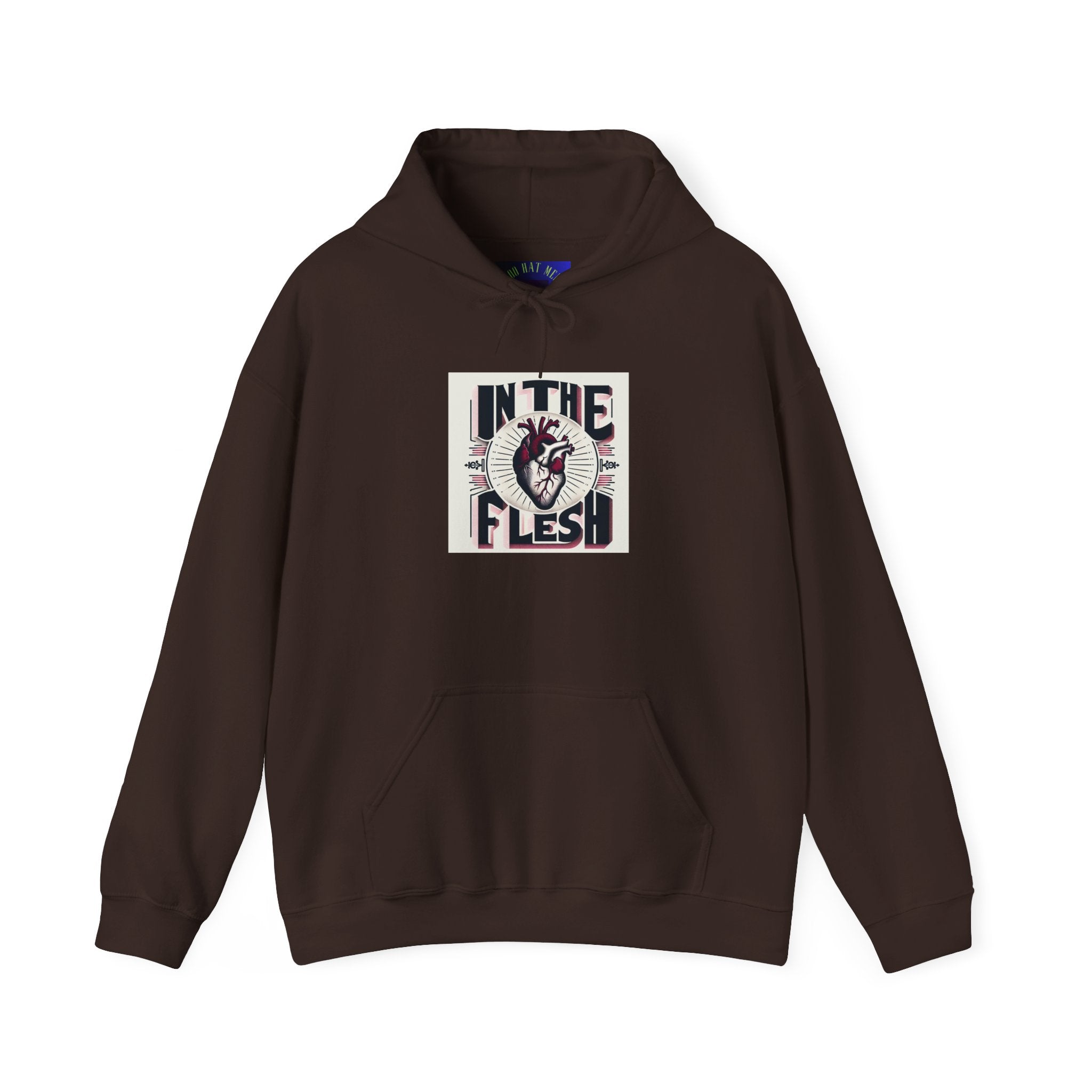 In The Flesh Hoodie — Anatomical Heart Graphic Pullover