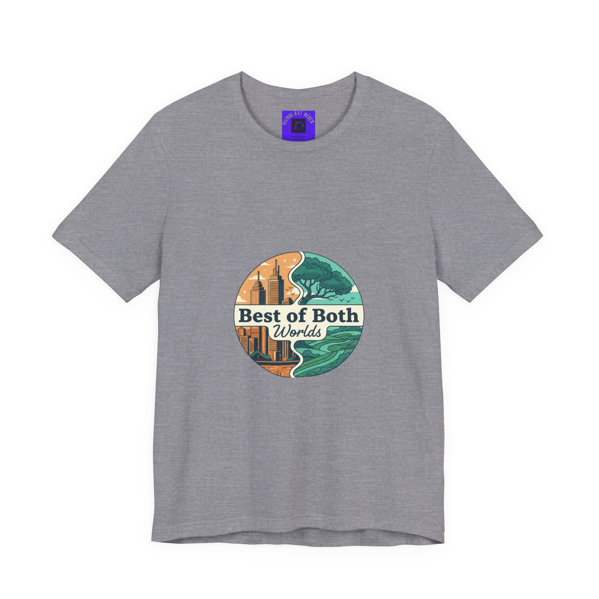 Best of Both Worlds Graphic Tee — Adventure & Ocean Vintage Circle Design