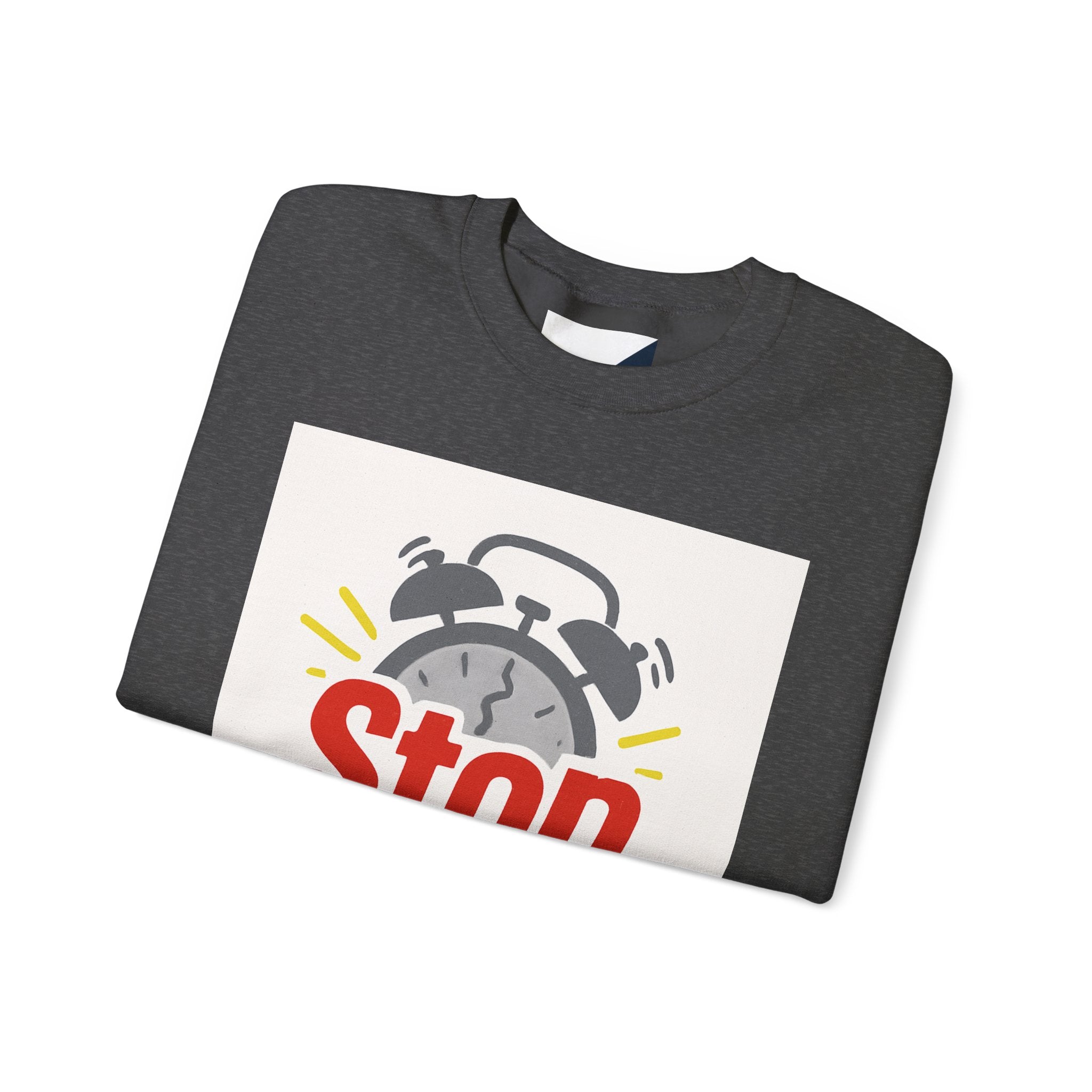 Motivational Crewneck Sweatshirt: Stop Procrastinating, Cozy Gift for Students, Casual Wear, Quarantine Comfort, Relaxed Fit