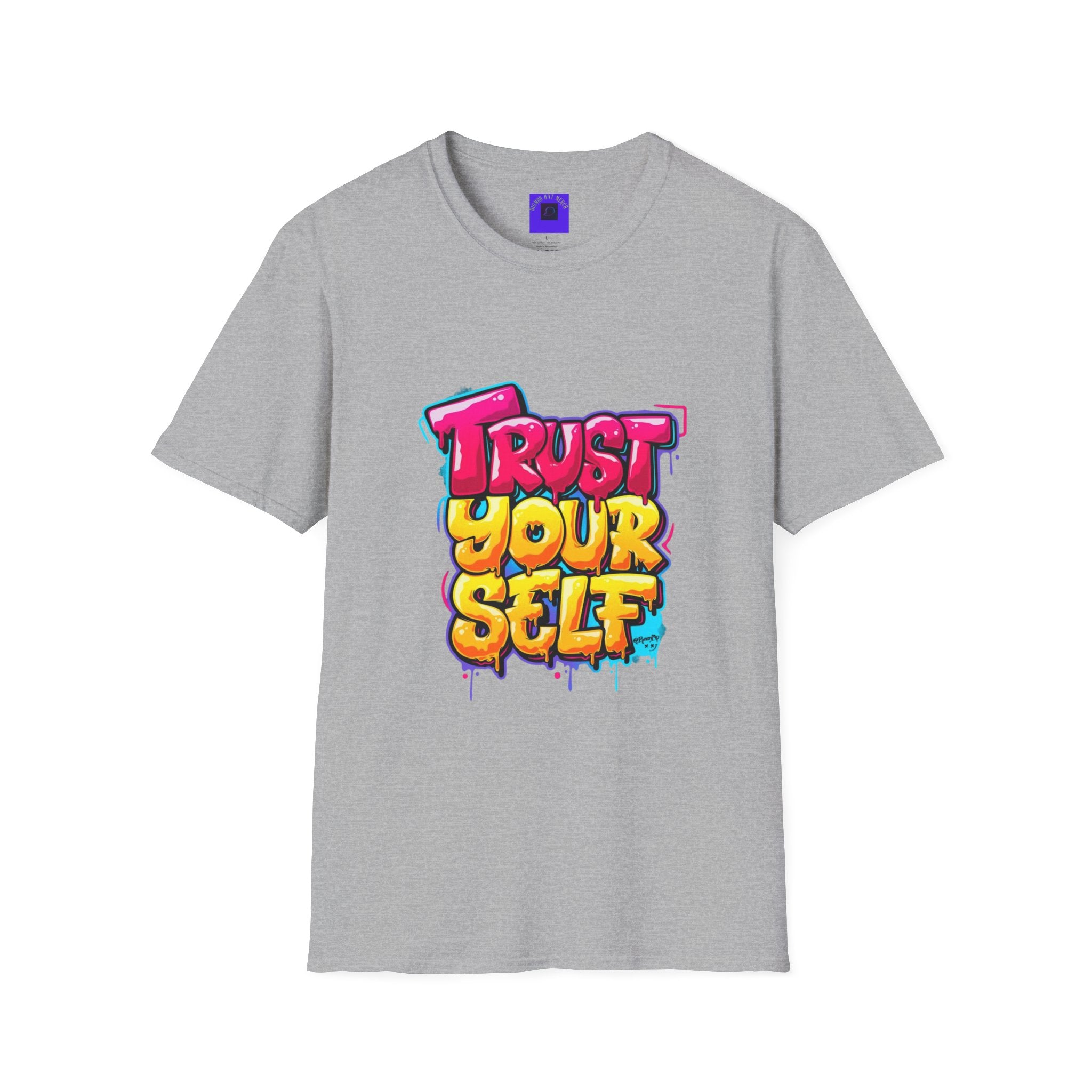 Trust Yourself Graffiti T-Shirt — Colorful Motivational Tee