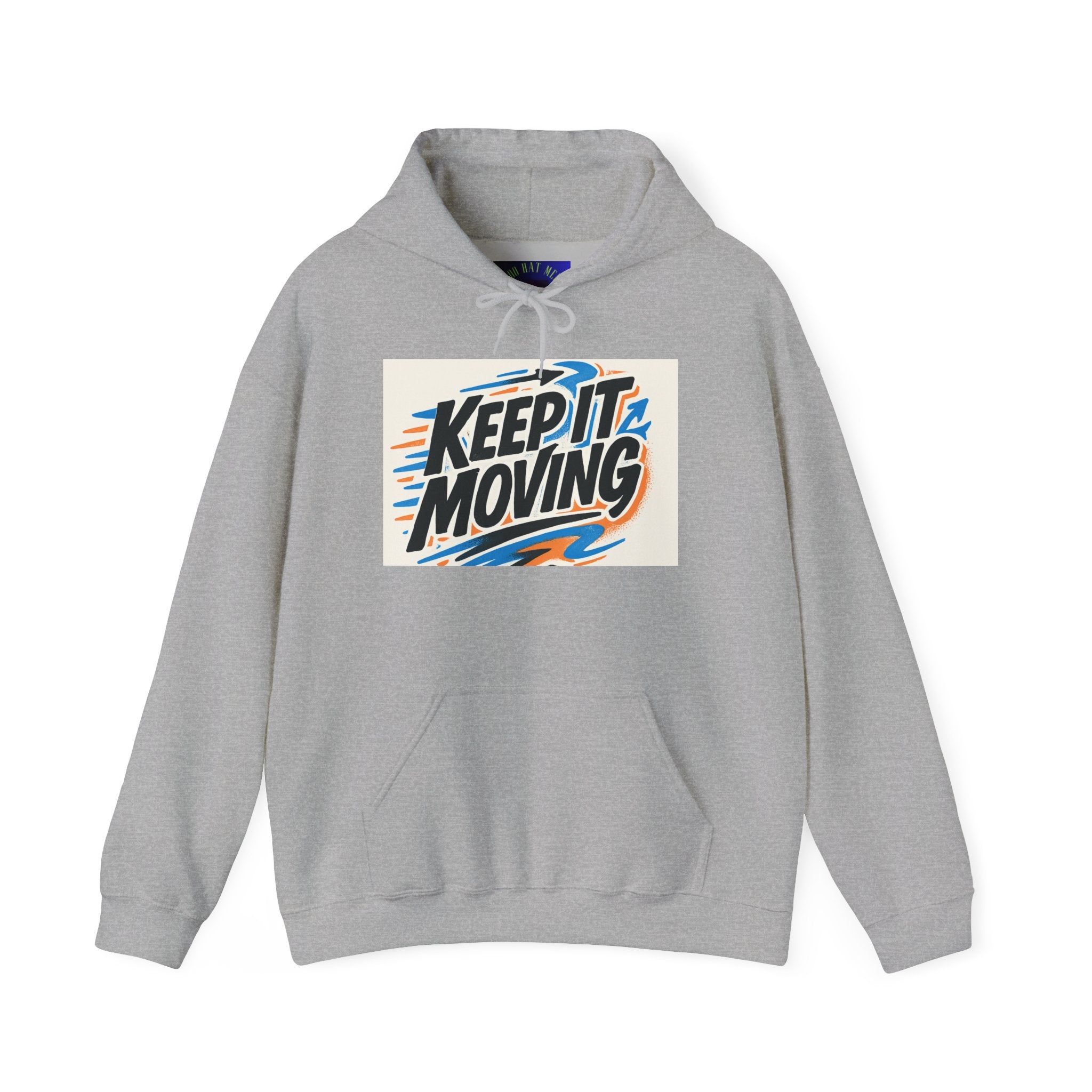 Keep It Moving Hoodie — Retro Motivational Pullover