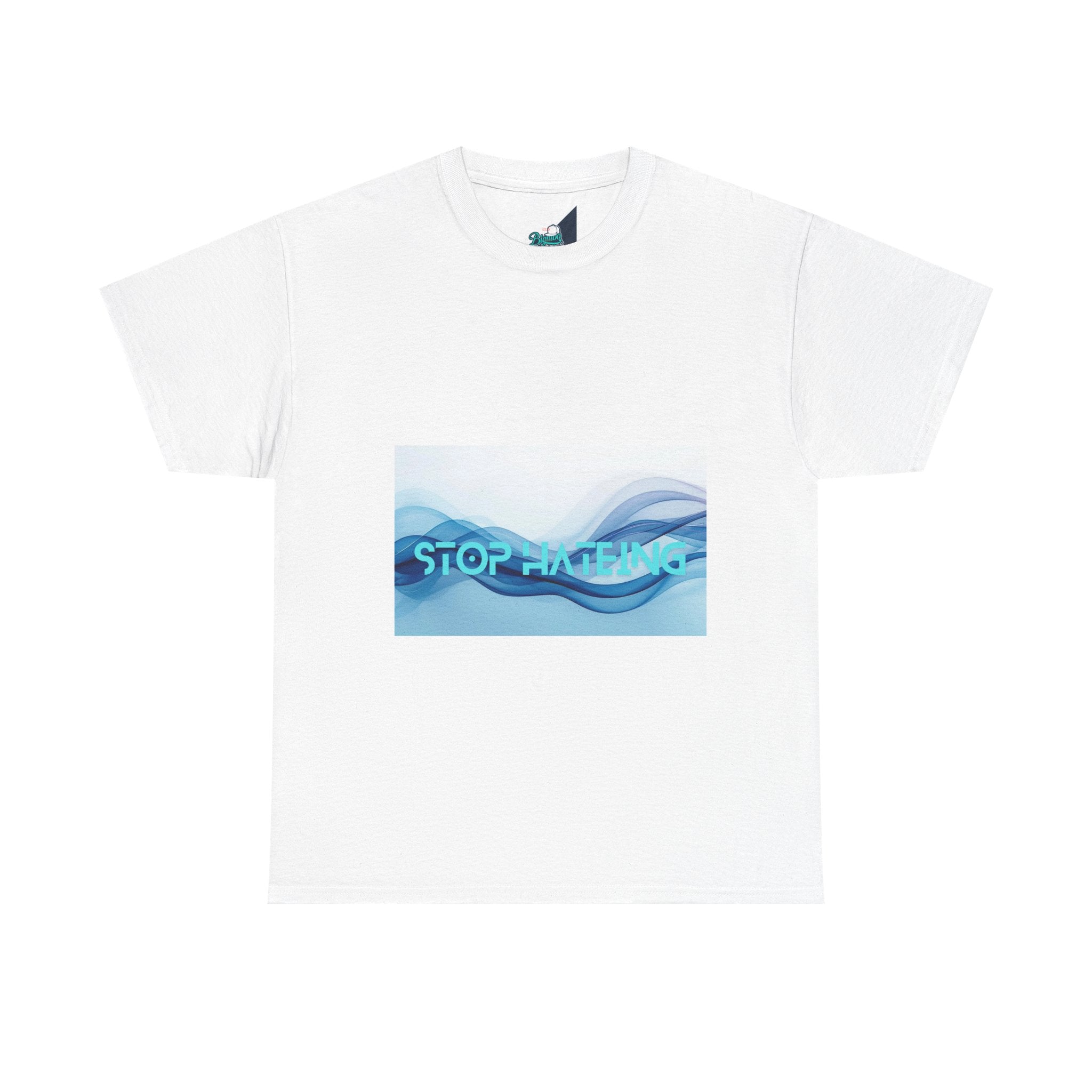 Unisex Heavy Cotton Tee with 'STOP HATING' Design, Casual Wear, Empowering Message, Gift for Activists, Comfortable Everyday Tee