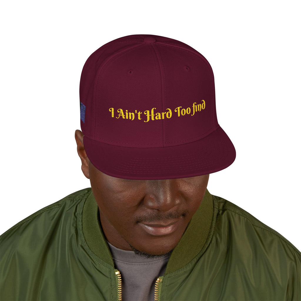 Stylish Snapback Hat - 'Work Hard Too' Embroidered Cap, Casual Streetwear, Gifts for Him/Her, Sportswear, Summer Accessory