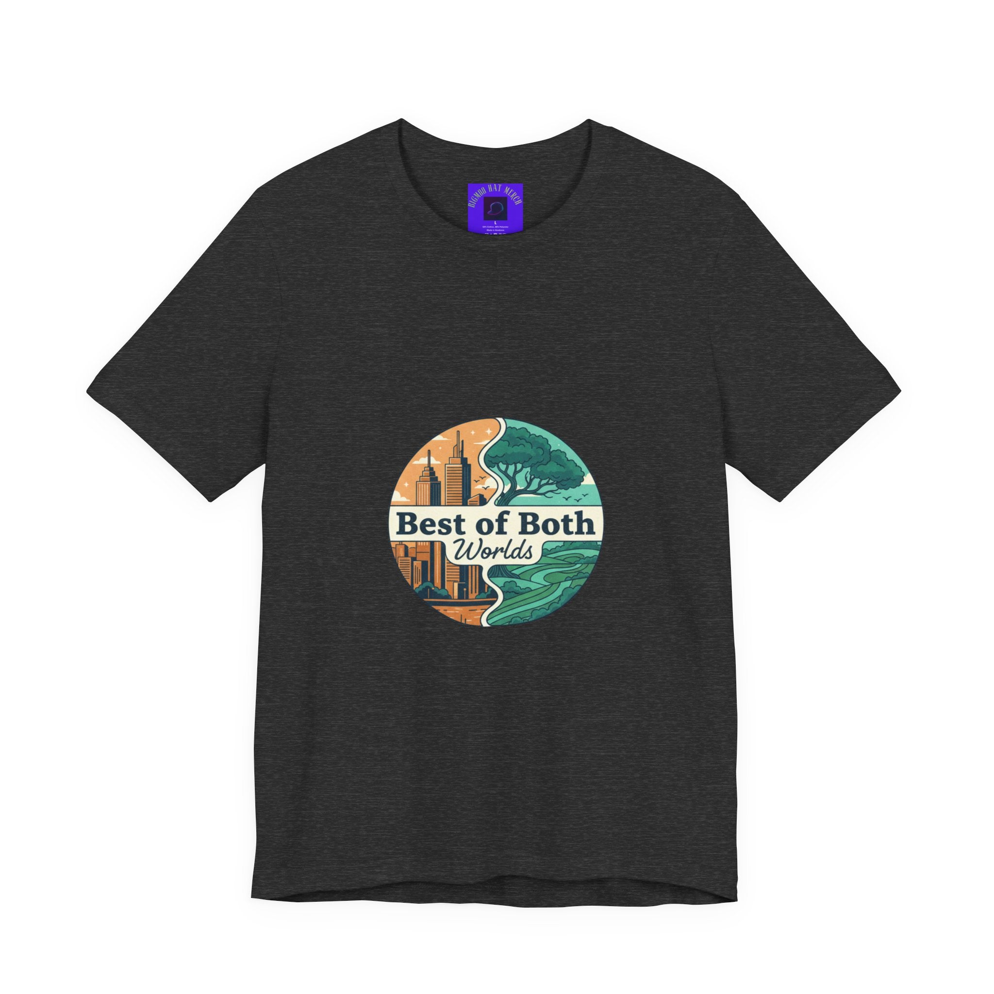 Best of Both Worlds Graphic Tee — Adventure & Ocean Vintage Circle Design