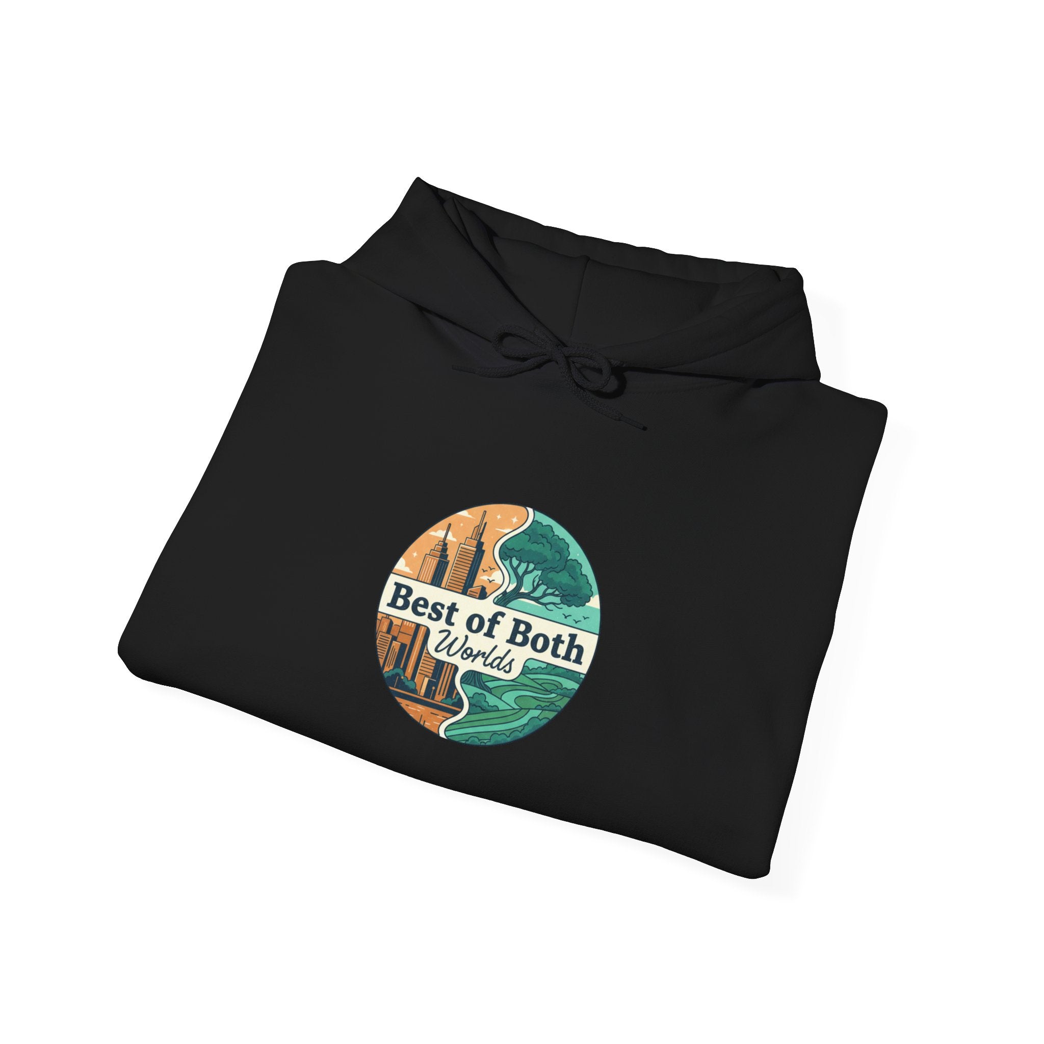 Three-Panel Fleece Hoodie