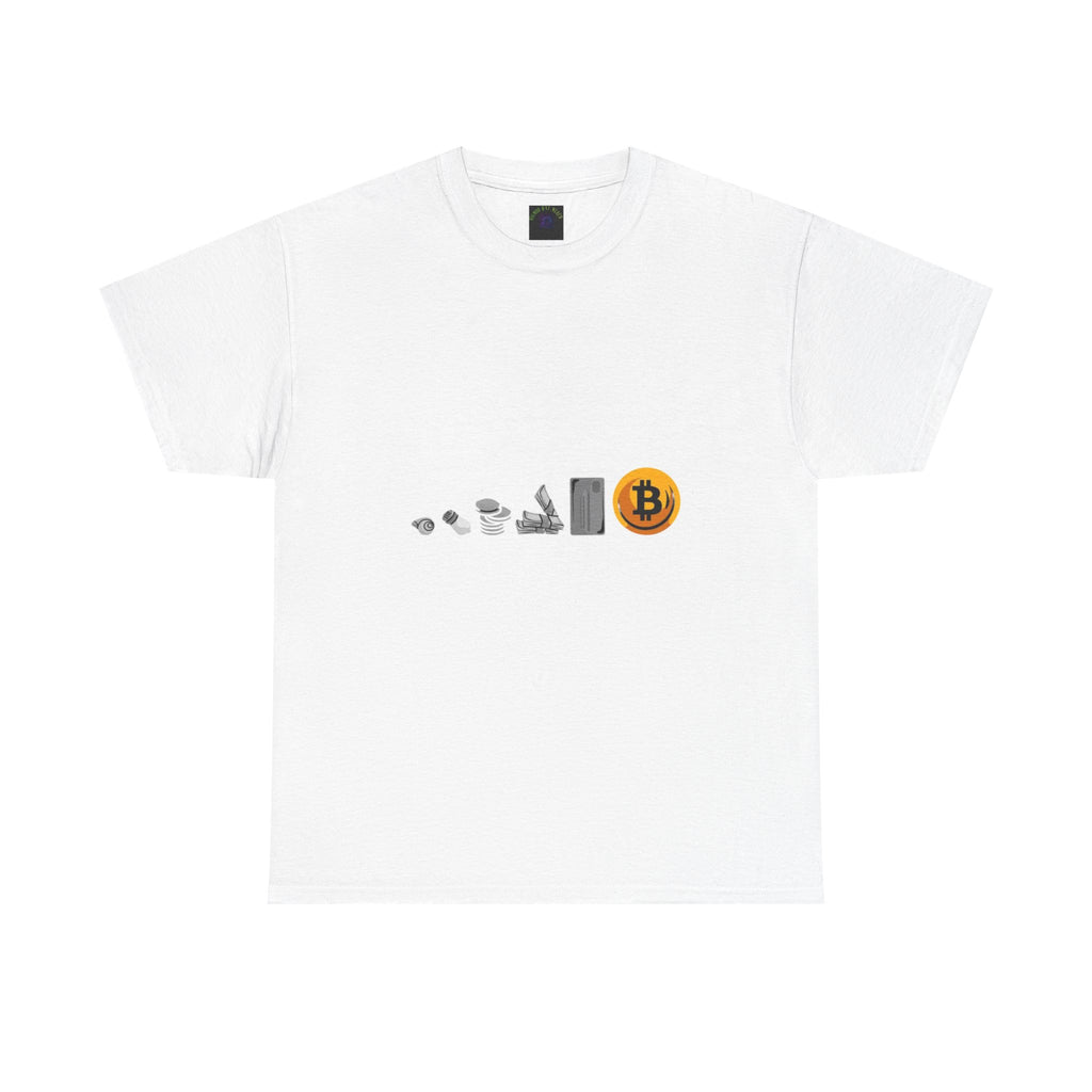 Bitcoin Evolution Tee — Cryptocurrency Mining Progress Graphic T‑Shirt