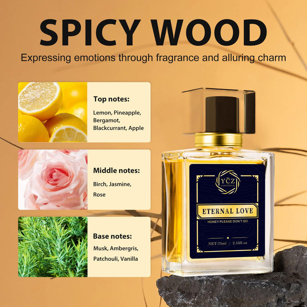 Ycz Charm Unfolds Marine Perfume for Men, 1.7 oz. Long Lasting Eau De Parfum Cologne For Men, Oriental Woody Fragrance - Ideal Special Occasions, Making it the Ideal gentlemen’s Gift
