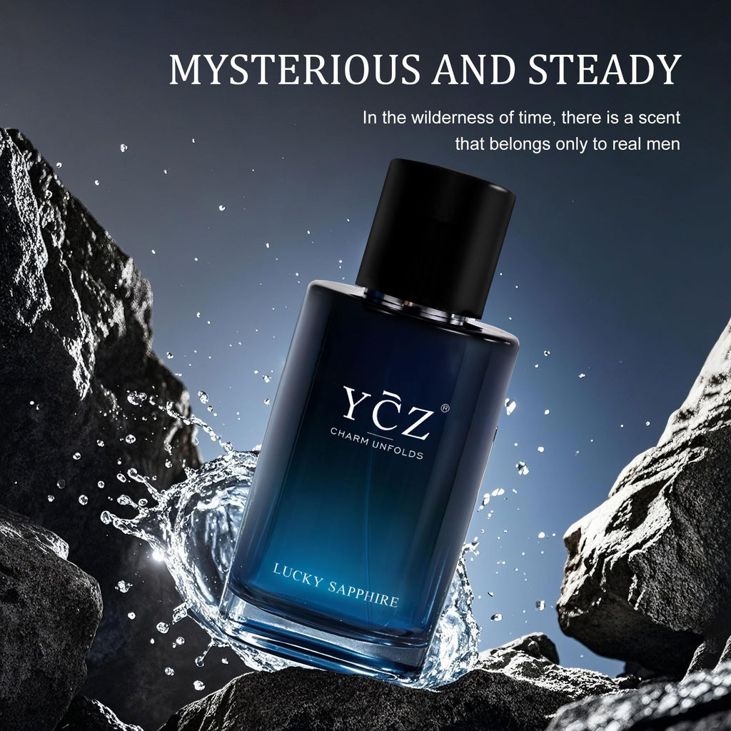 Ycz Charm Unfolds Marine Perfume for Men, 1.7 oz. Long Lasting Eau De Parfum Cologne For Men, Oriental Woody Fragrance - Ideal Special Occasions, Making it the Ideal gentlemen’s Gift