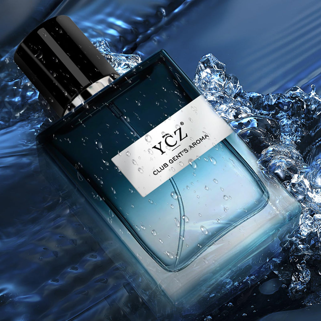 Ycz Charm Unfolds Marine Perfume for Men, 1.7 oz. Long Lasting Eau De Parfum Cologne For Men, Oriental Woody Fragrance - Ideal Special Occasions, Making it the Ideal gentlemen’s Gift
