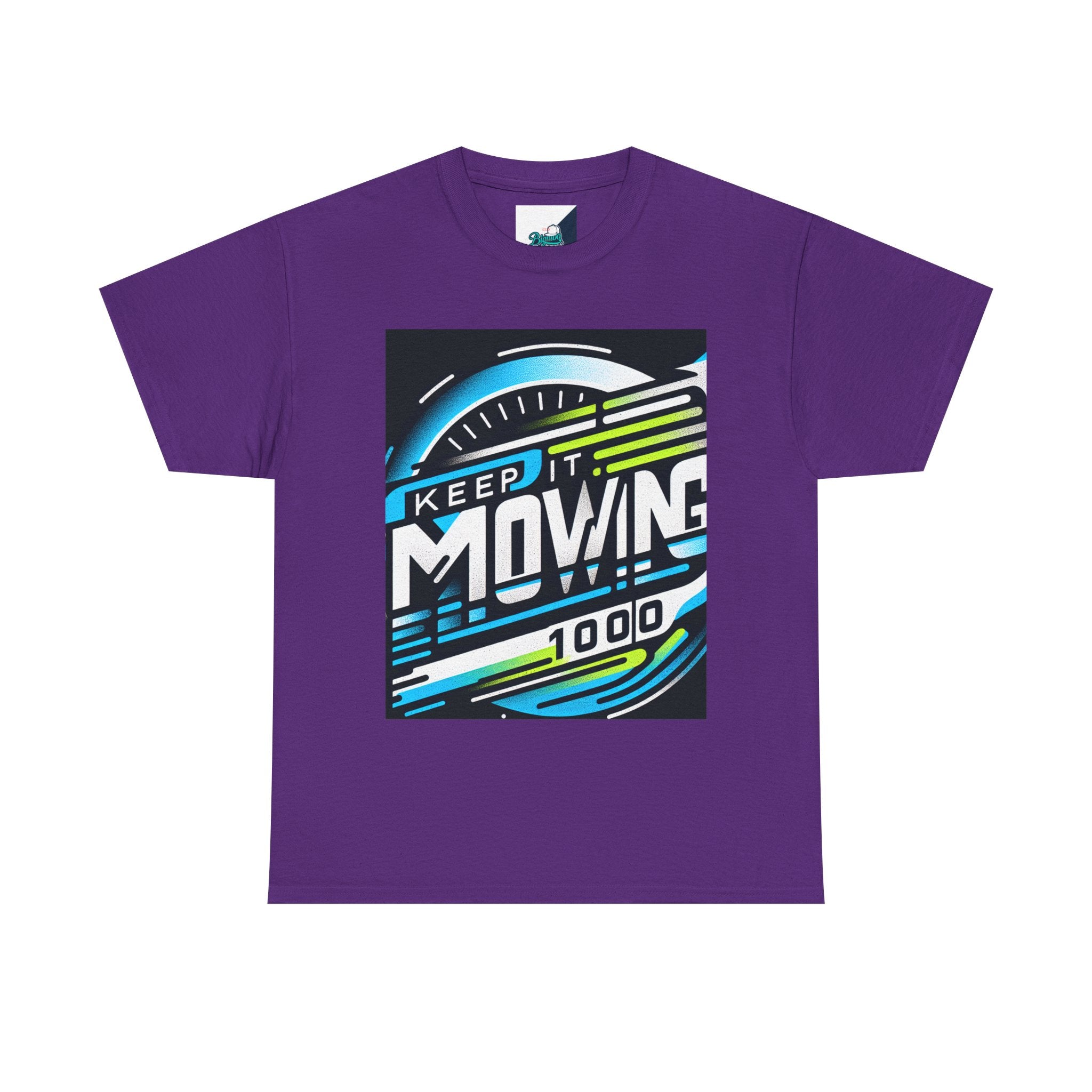 Keep It Moving Unisex Heavy Cotton Tee | Motivational Graphic Shirt for Fitness Lovers, Casual Wear, Gift Idea, Workout Apparel, Team Spirit
