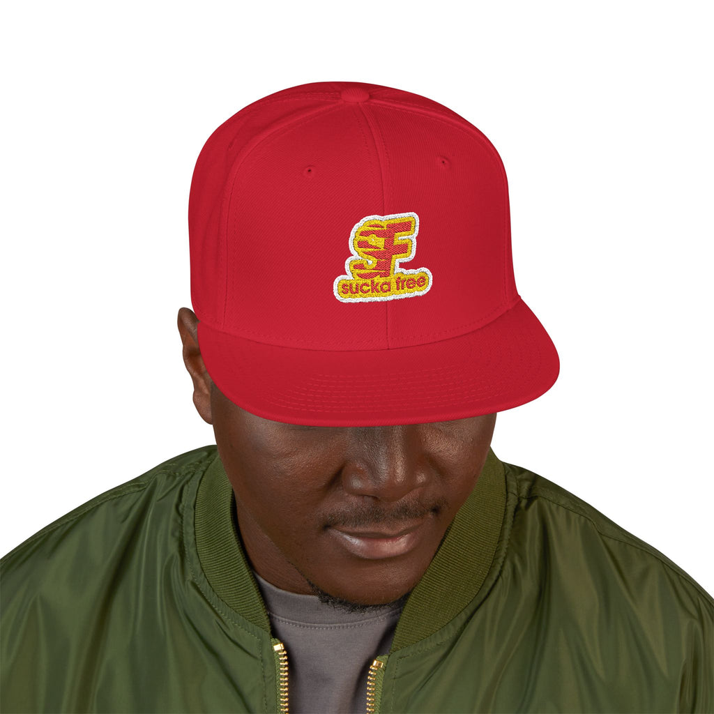 Embroidered Floral Letter 'E' Snapback Hat — Floral Initial Cap