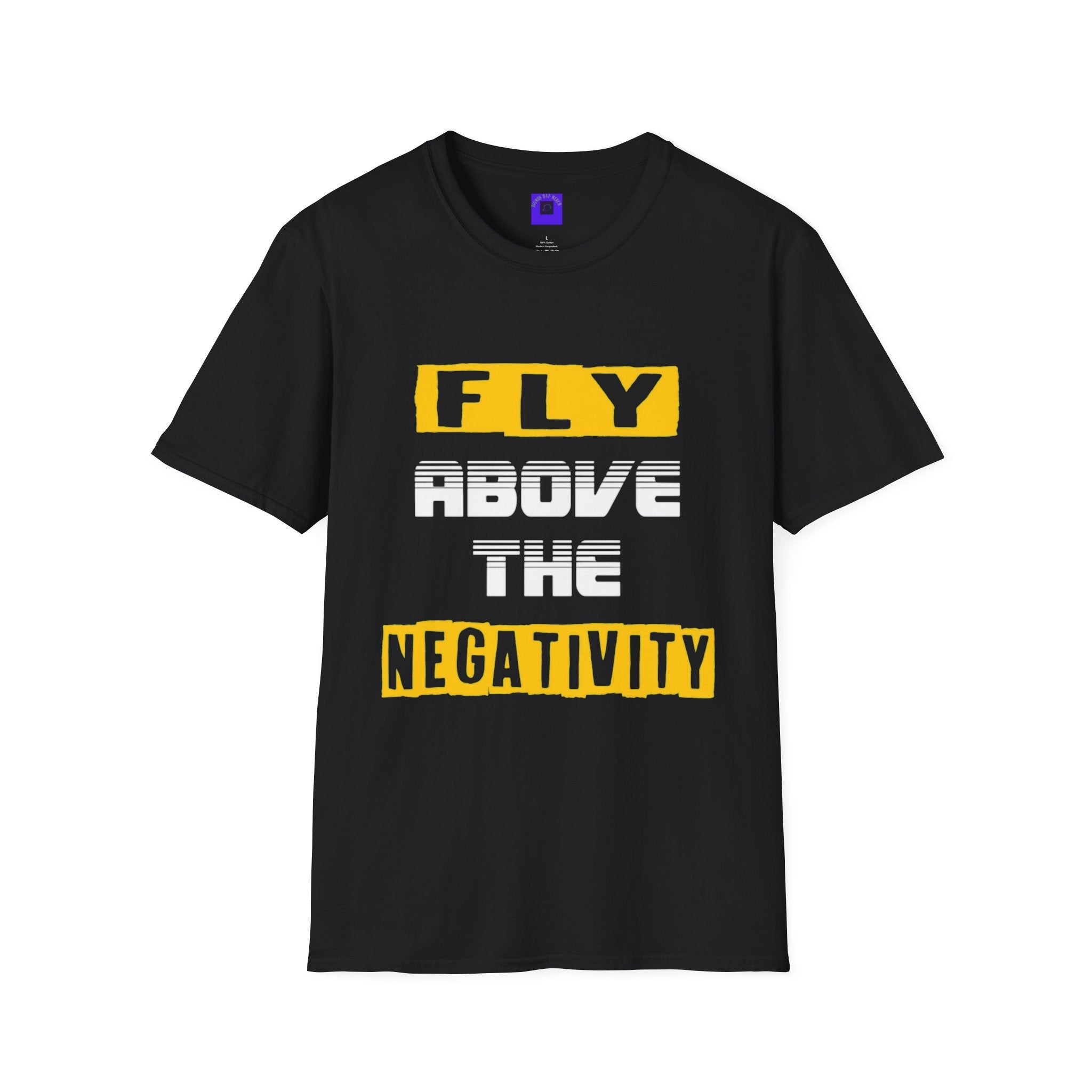 Fly Negativity T-Shirt — Positive Vibes Graphic Tee