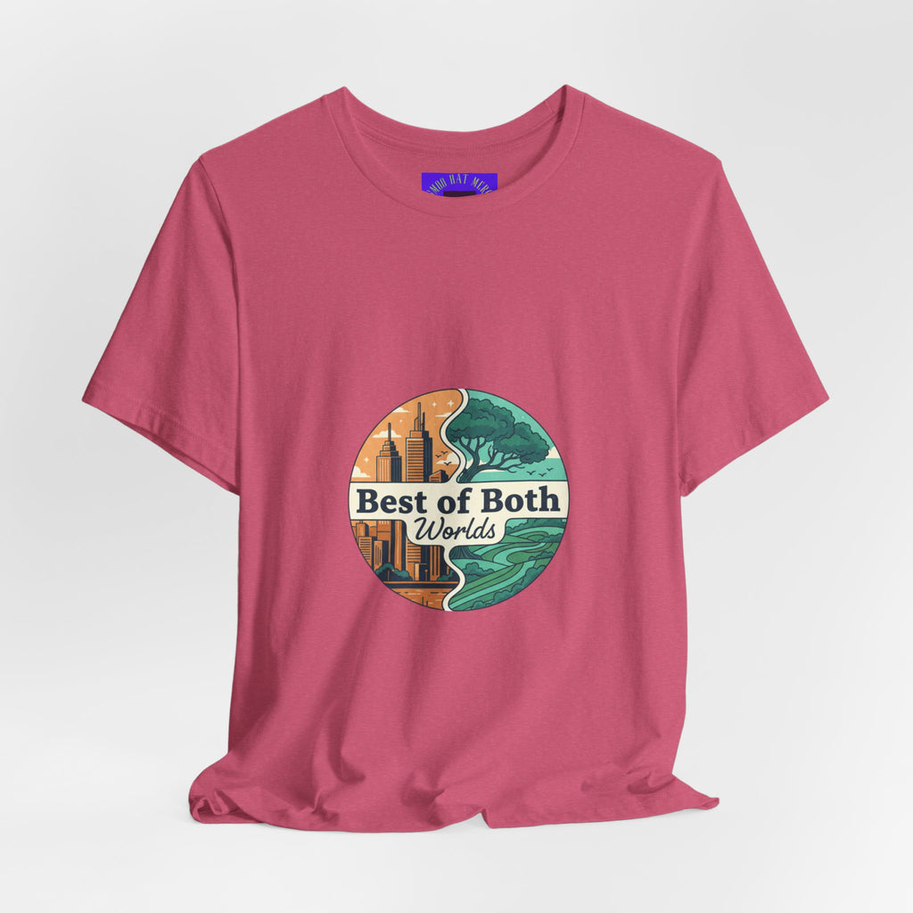 Best of Both Worlds Graphic Tee — Adventure & Ocean Vintage Circle Design