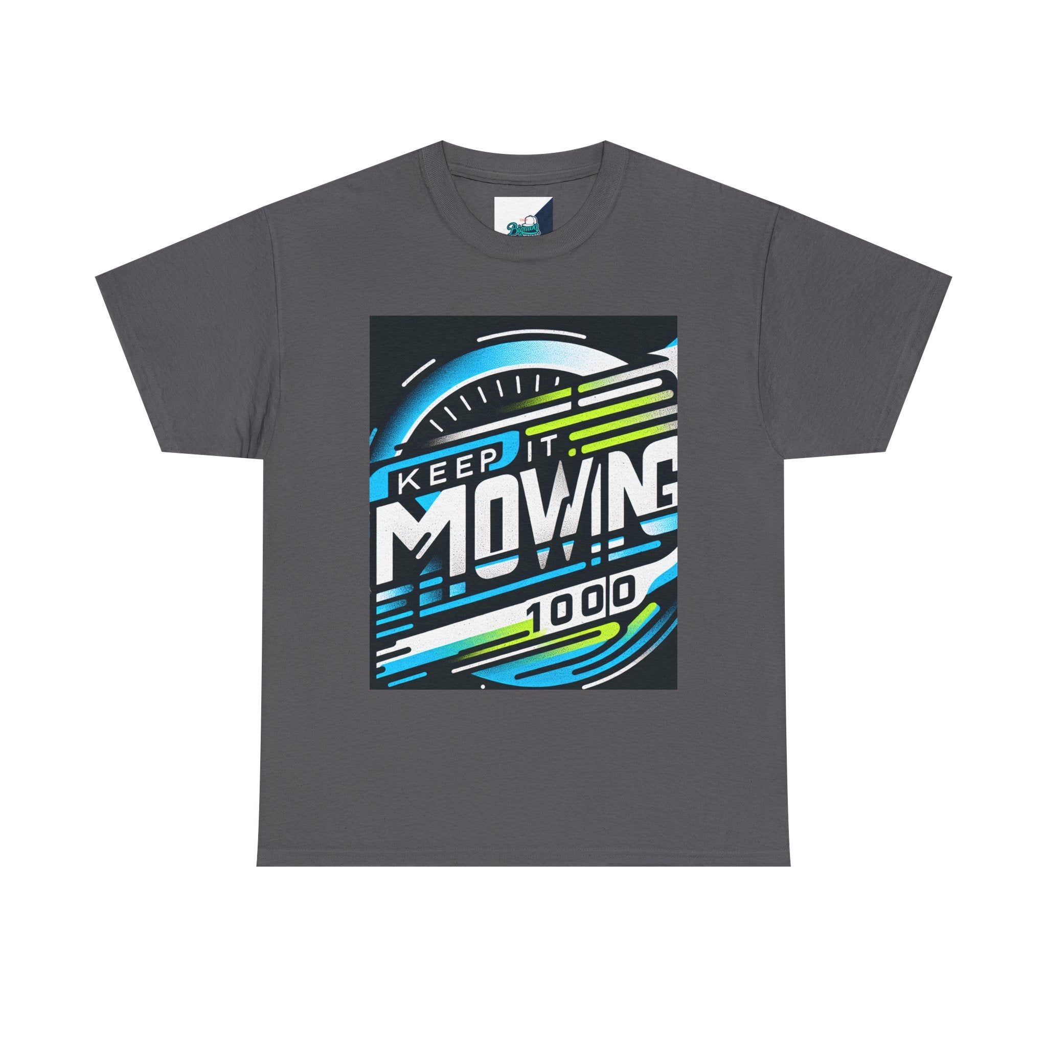 Keep It Moving Unisex Heavy Cotton Tee | Motivational Graphic Shirt for Fitness Lovers, Casual Wear, Gift Idea, Workout Apparel, Team Spirit