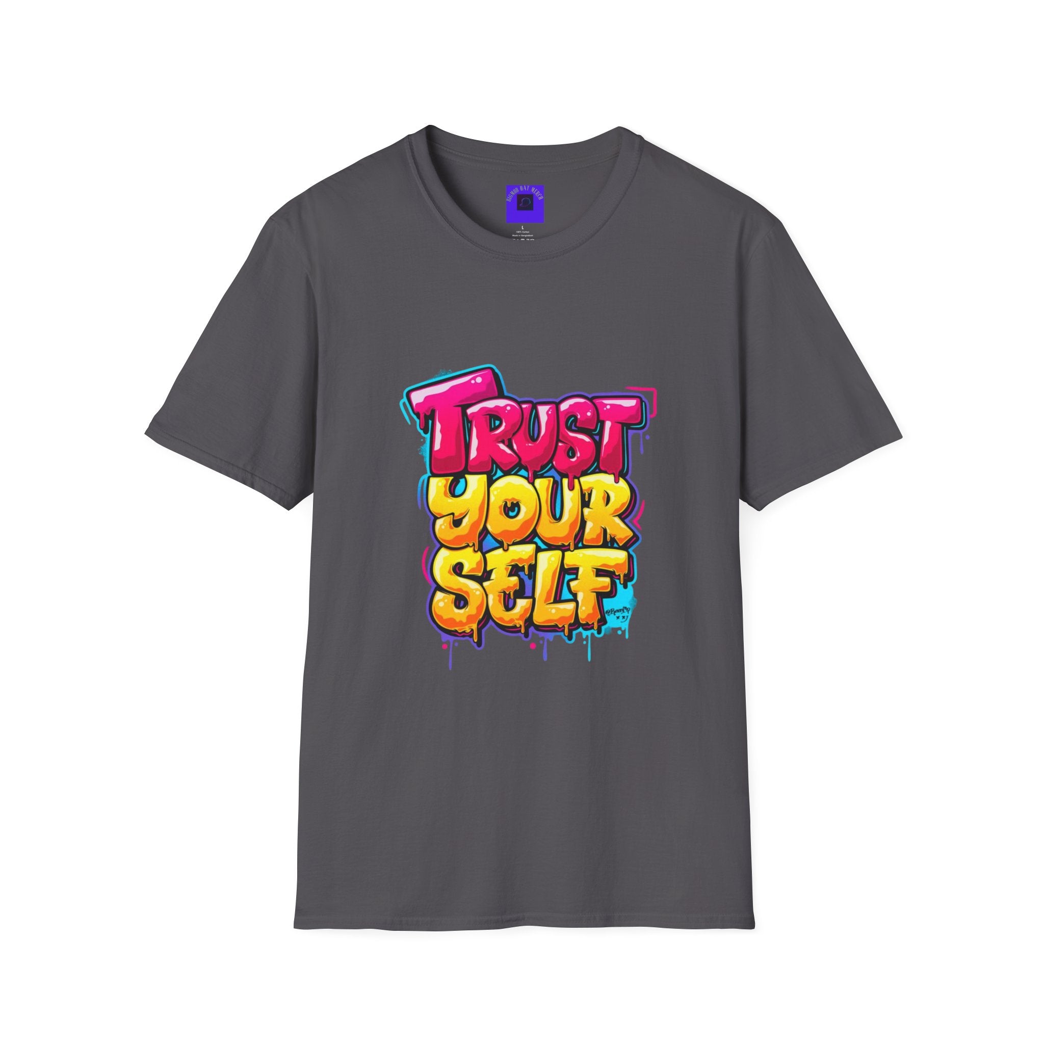 Trust Yourself Graffiti T-Shirt — Colorful Motivational Tee