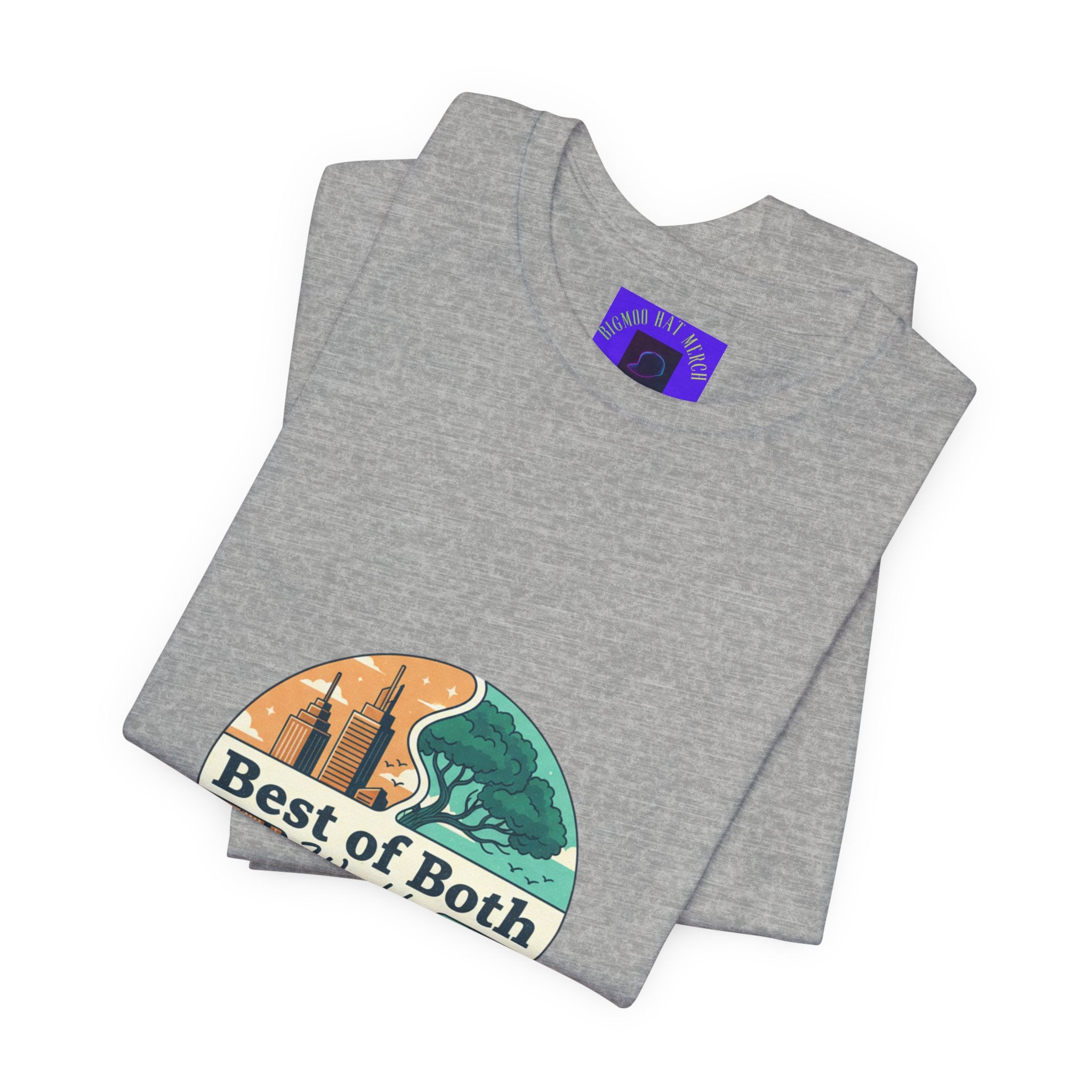 Best of Both Worlds Graphic Tee — Adventure & Ocean Vintage Circle Design