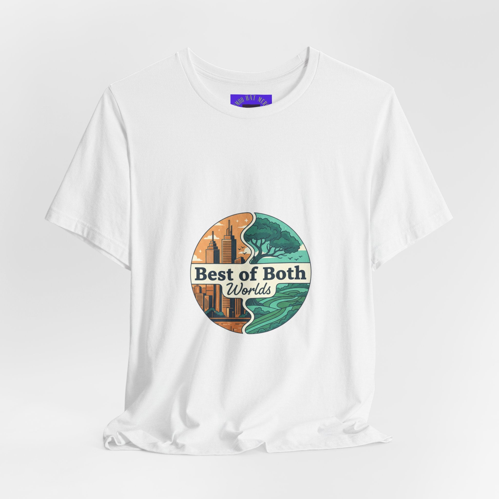 Best of Both Worlds Graphic Tee — Adventure & Ocean Vintage Circle Design