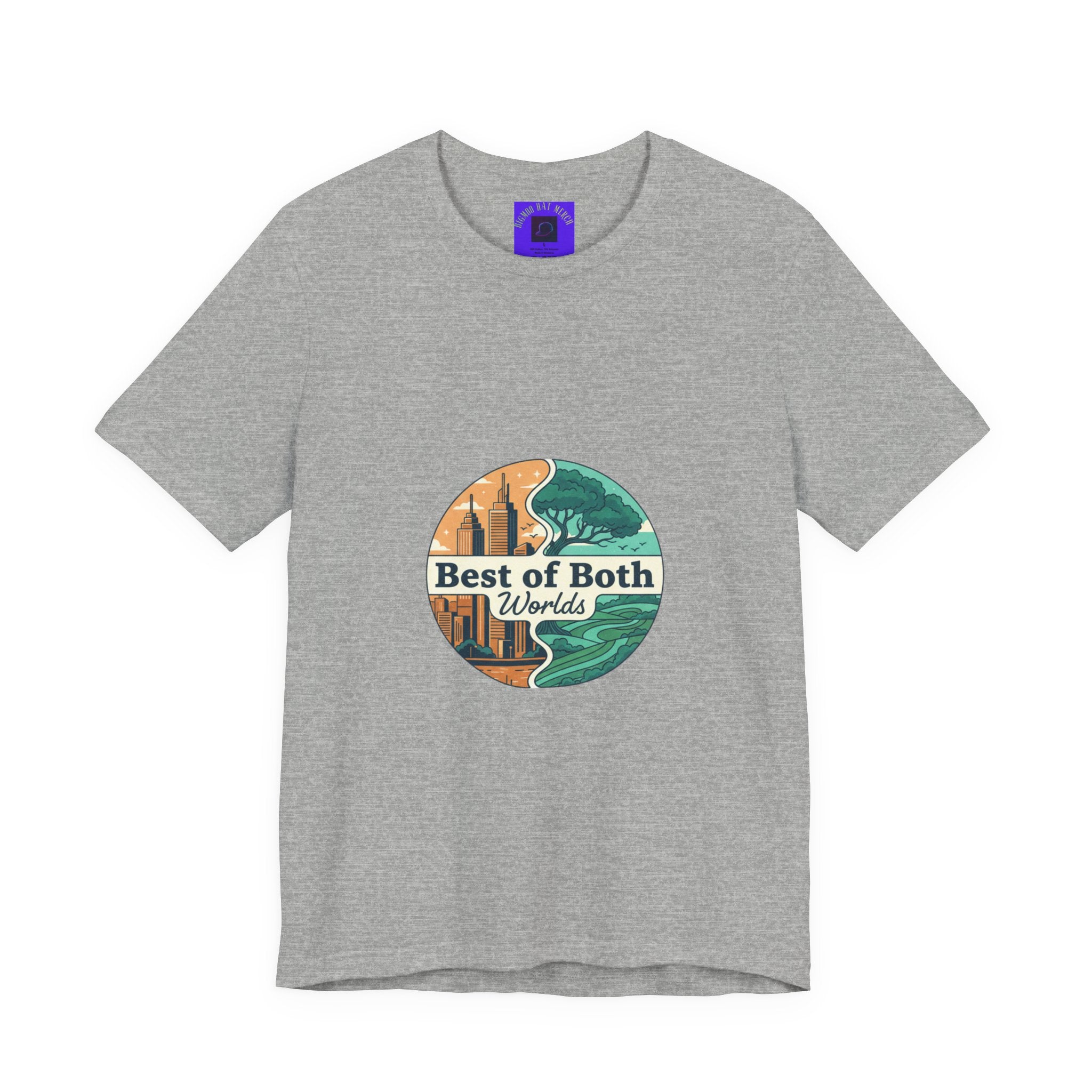 Best of Both Worlds Graphic Tee — Adventure & Ocean Vintage Circle Design