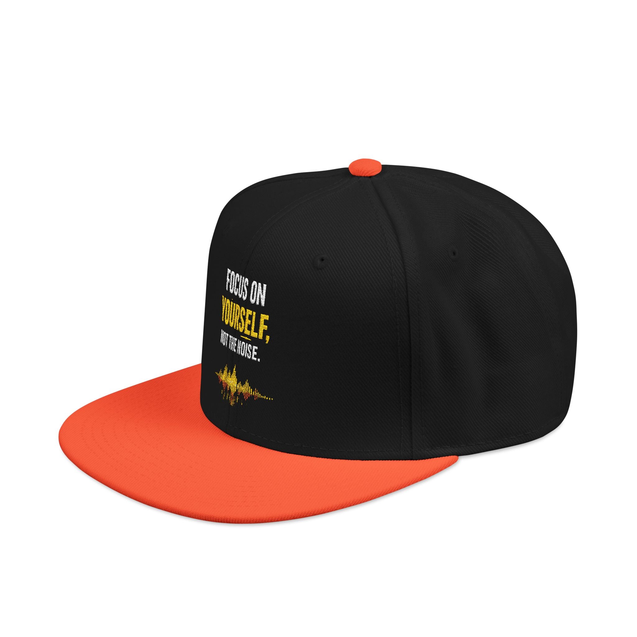 Embroidered Motivational Snapback Hat - 'Focus on Progress' Streetwear Cap