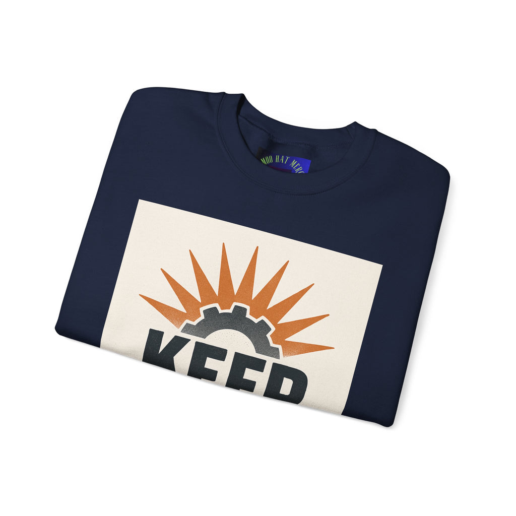 Keep Grinding Sweatshirt — Motivational Crewneck for Hustle & Gym Enthusiasts