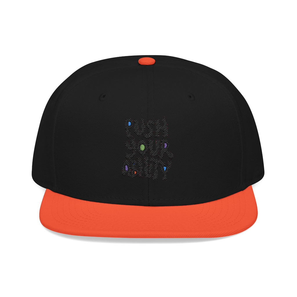 Embroidered ‘Boss Up’ Snapback Hat — Gray/Black Streetwear Cap