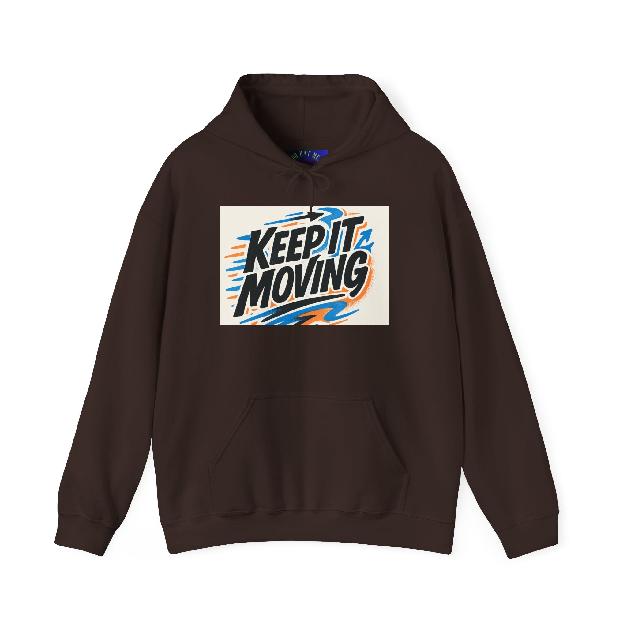 Keep It Moving Hoodie — Retro Motivational Pullover