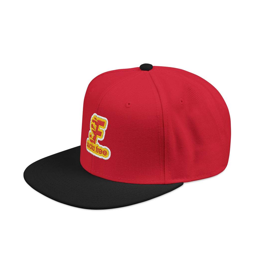 Embroidered Floral Letter 'E' Snapback Hat — Floral Initial Cap