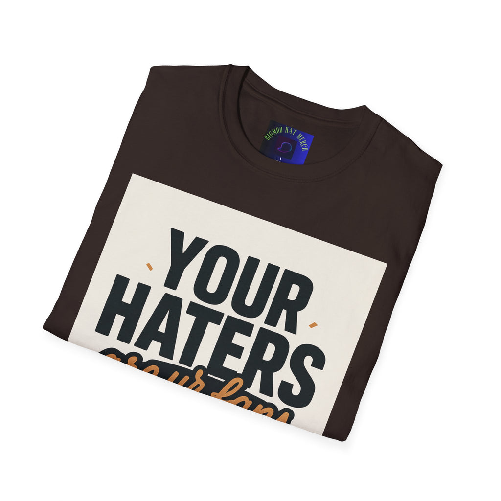 T-Shirt — "Your Haters Are Ur Fans" Retro Crowd Graphic Tee