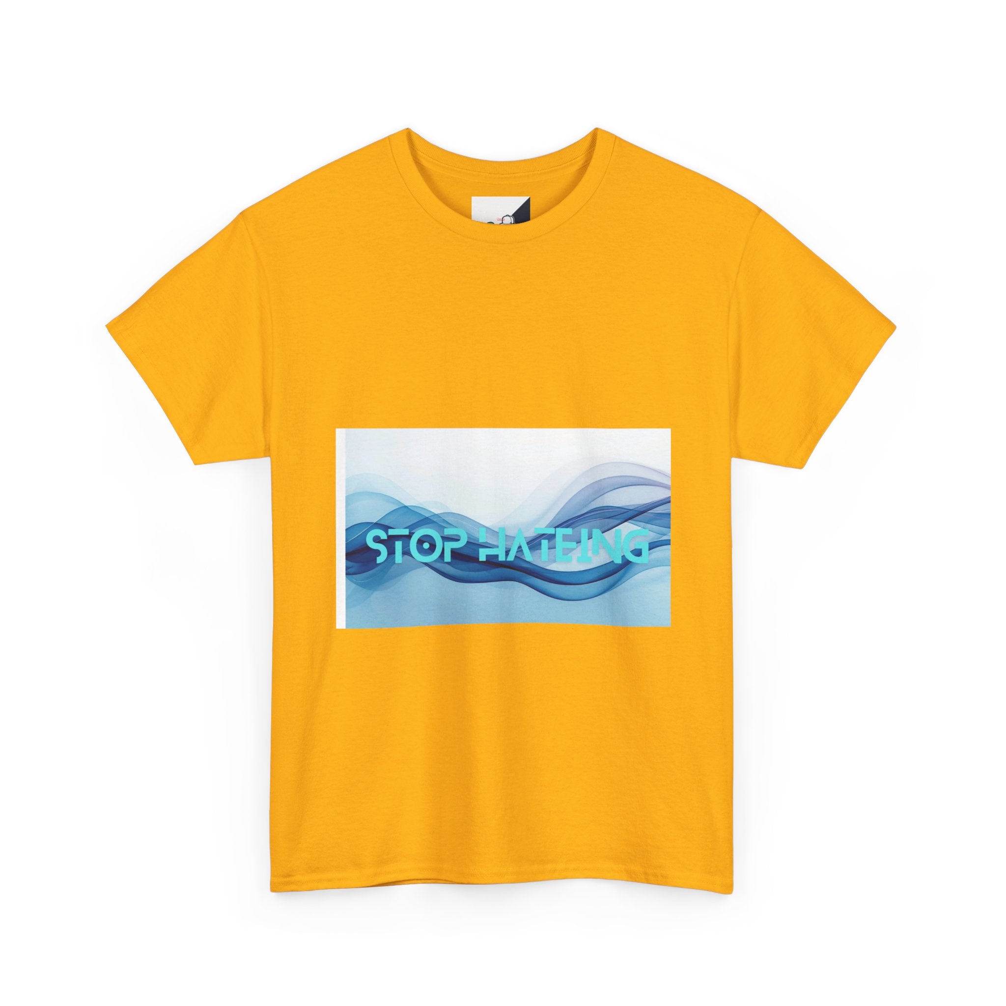 Unisex Heavy Cotton Tee with 'STOP HATING' Design, Casual Wear, Empowering Message, Gift for Activists, Comfortable Everyday Tee